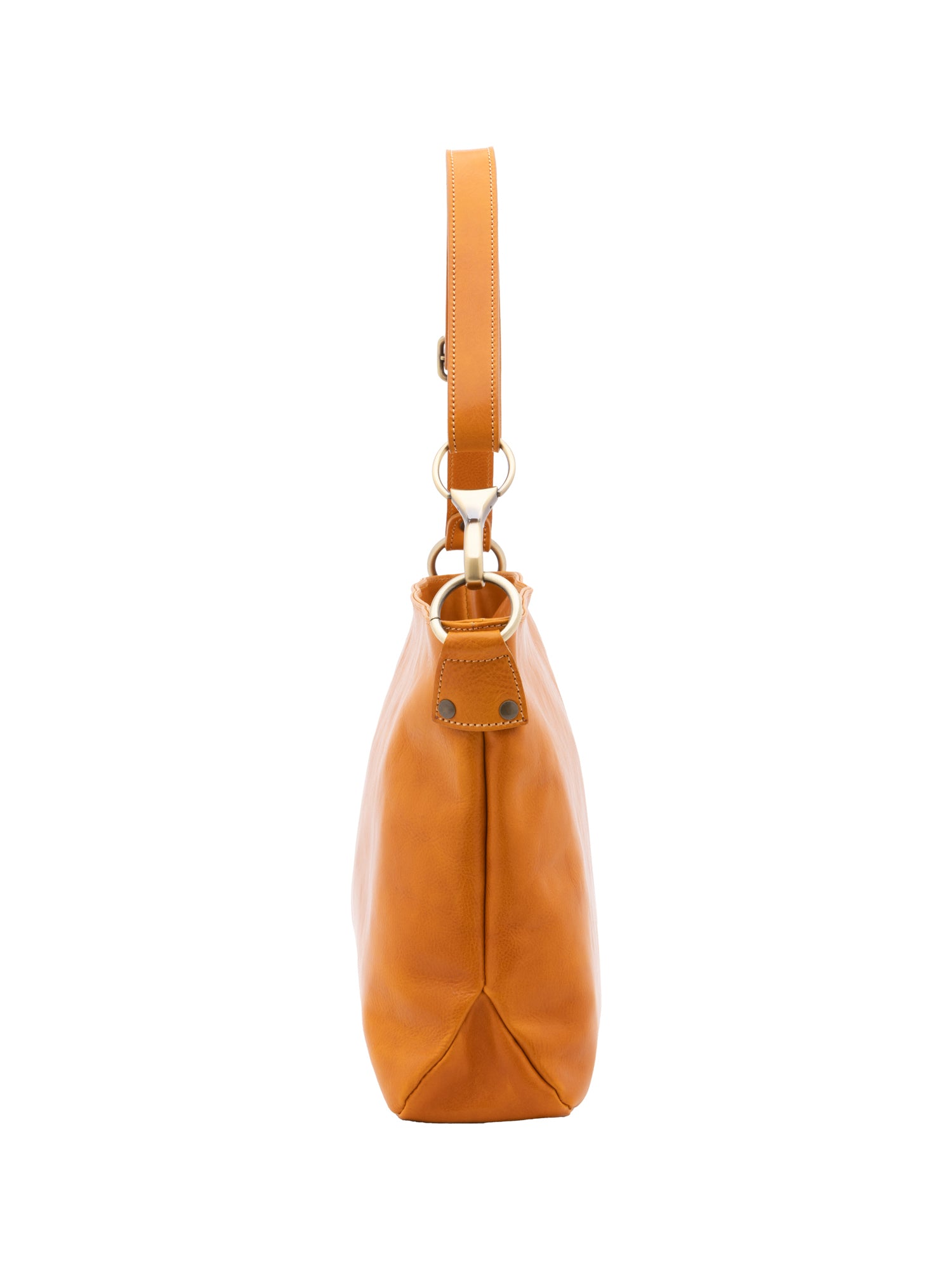 Shoulder Bag I Fratelli Women Genuine leather -Cognac Senape