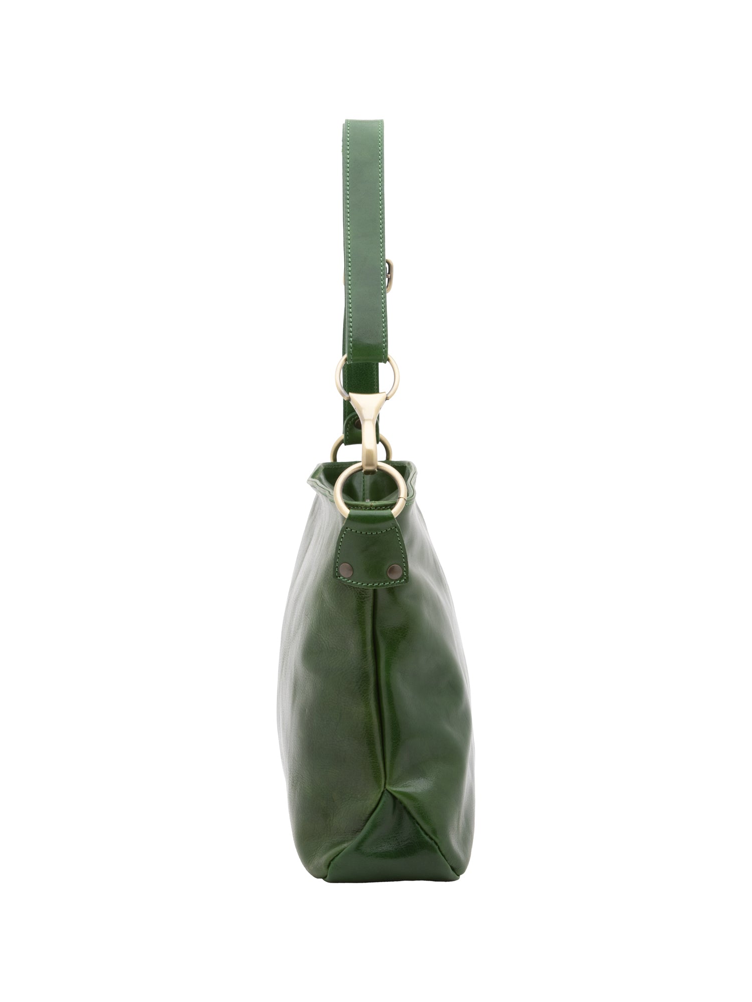Shoulder Bag I Fratelli Women Genuine leather -Cognac Verde