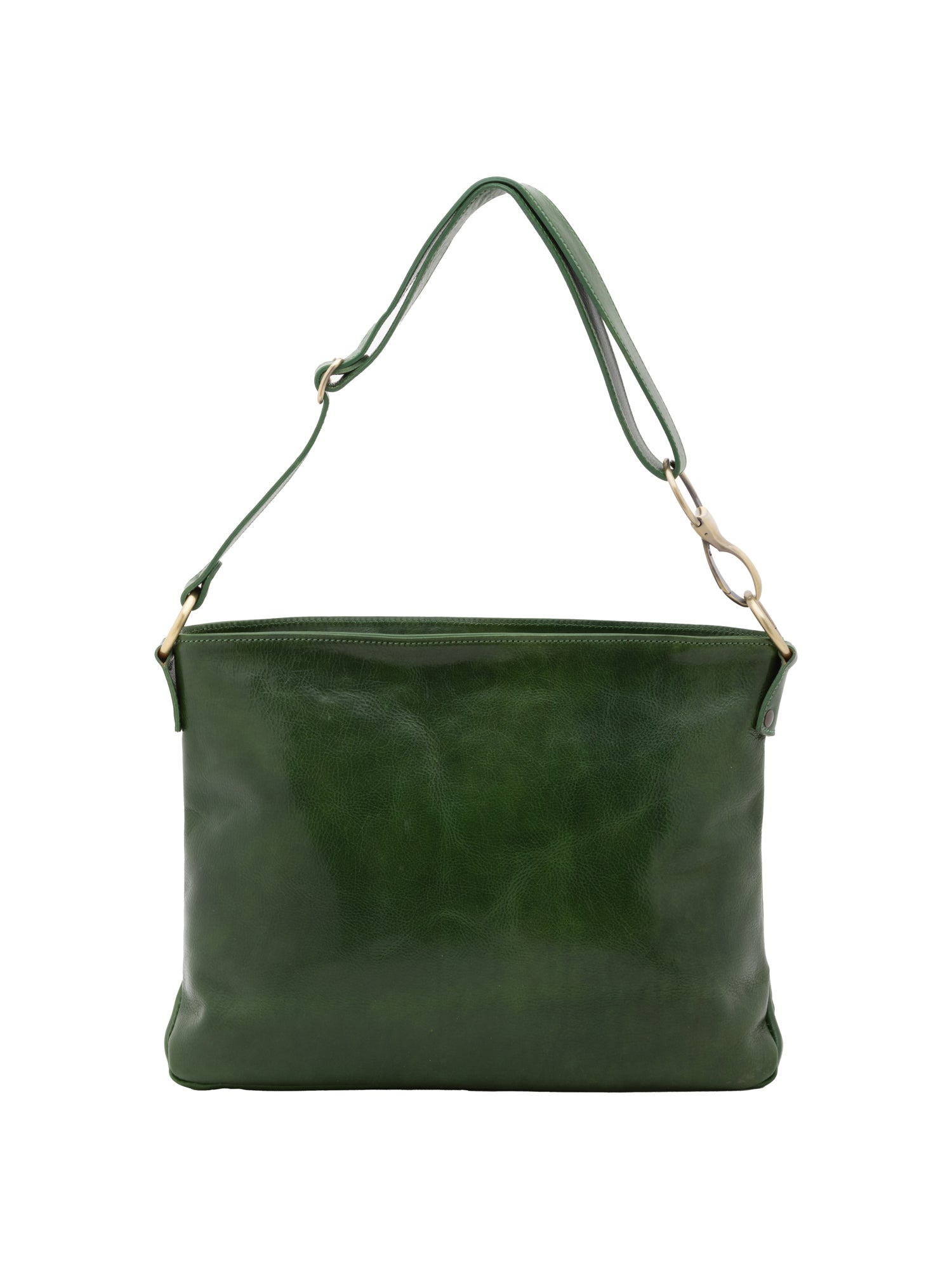 Shoulder Bag I Fratelli Women Genuine leather -Cognac Verde