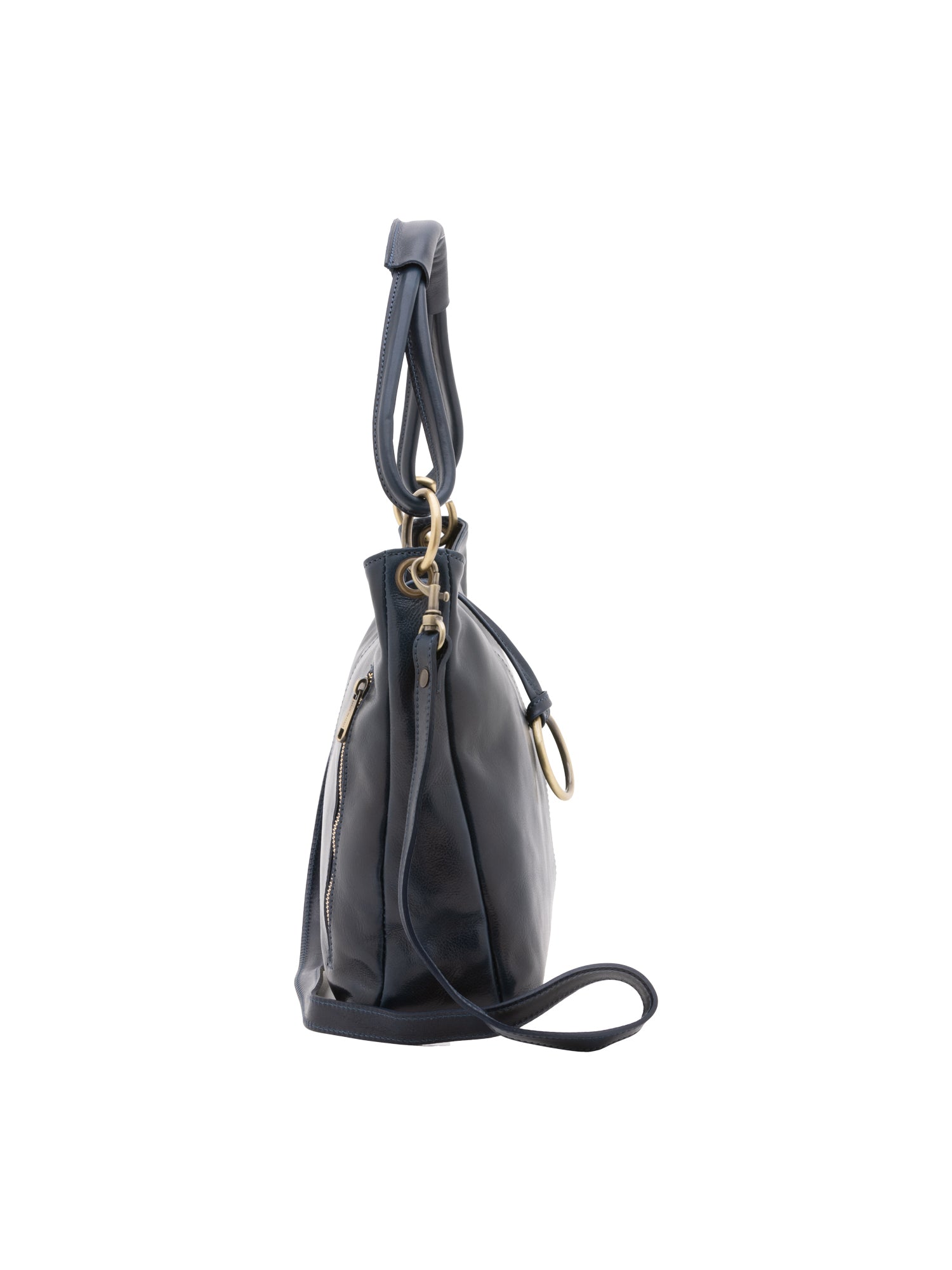 Shoulder Bag I Fratelli Women Genuine leather -Cognac Blu