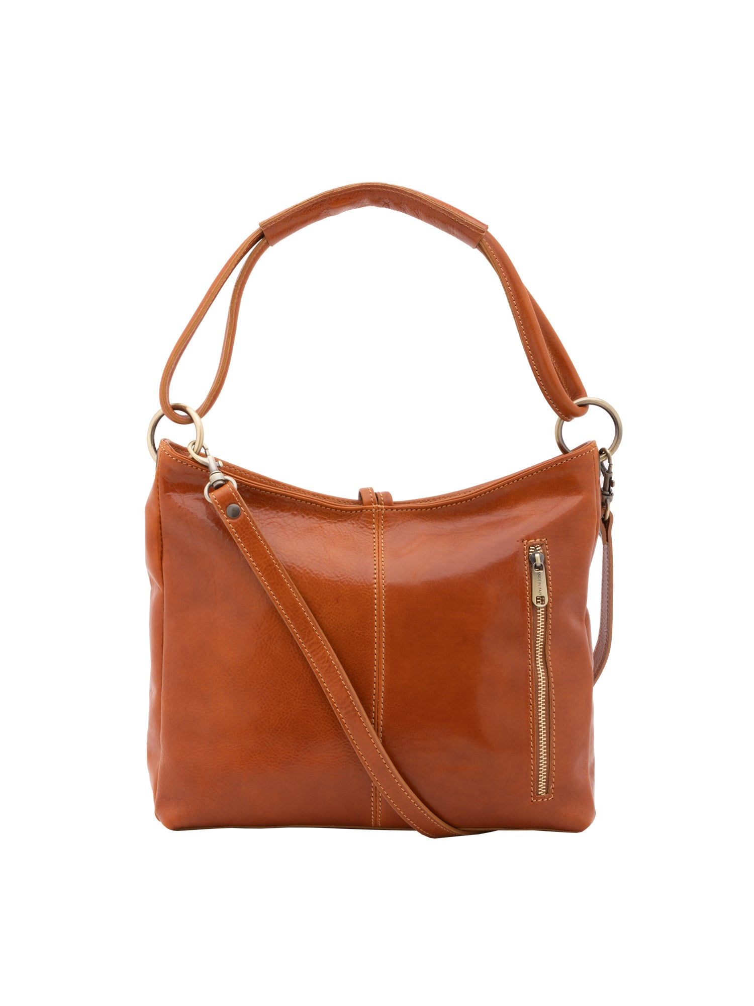 Shoulder Bag I Fratelli Women Genuine leather -Cognac Cognac