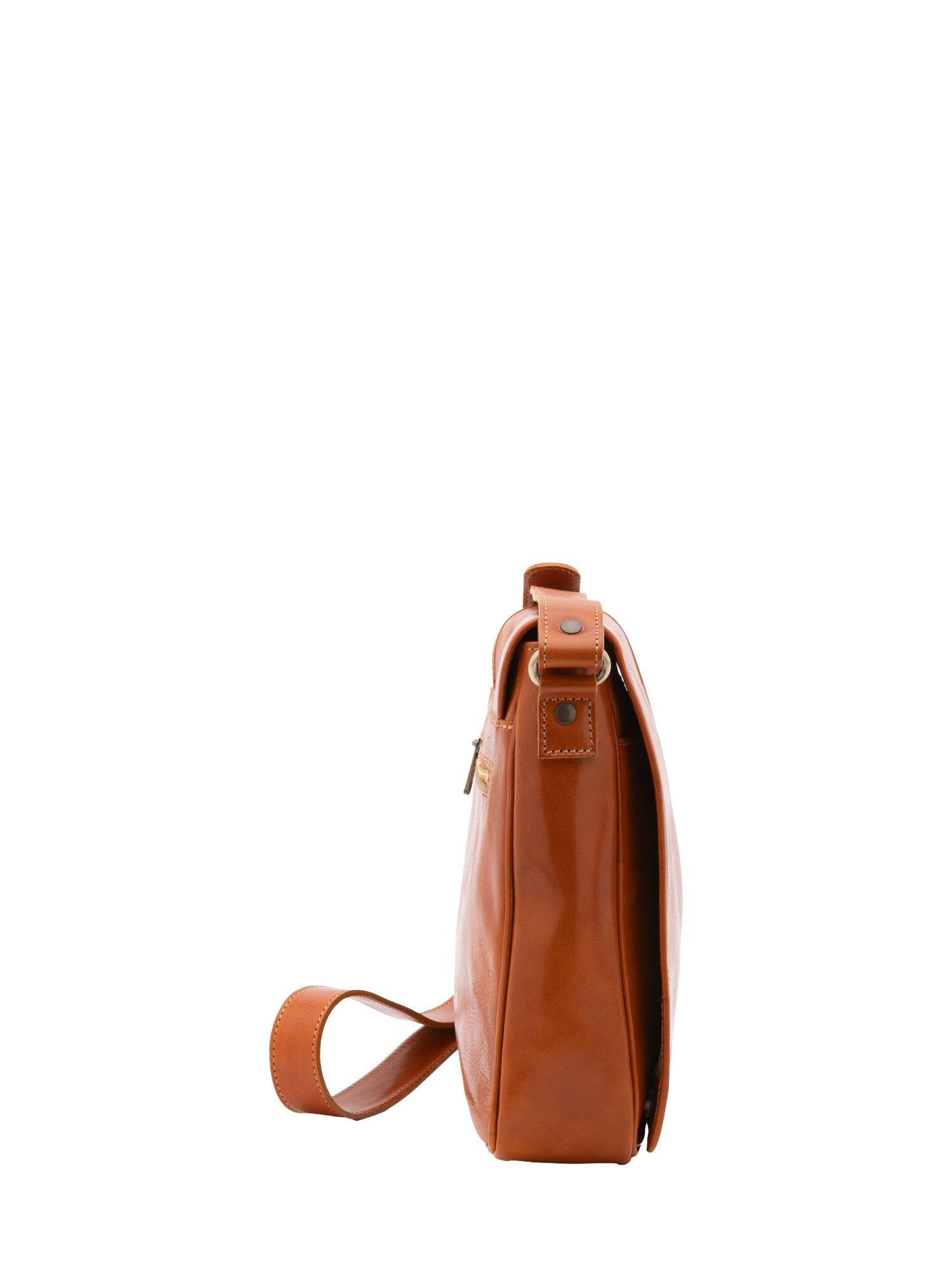 Crossbody bag I Fratelli Men Genuine leather -Cognac Cognac