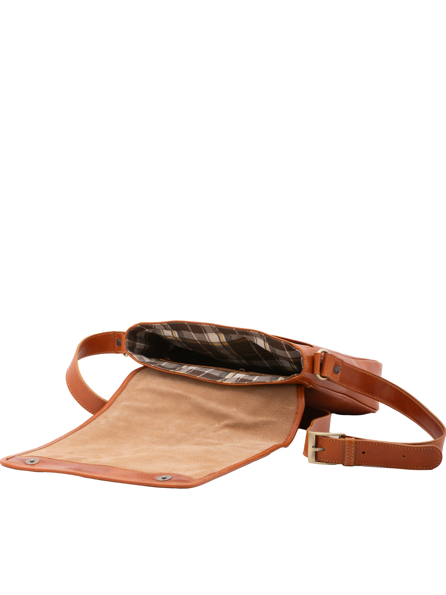 Crossbody bag I Fratelli Men Genuine leather -Cognac Cognac