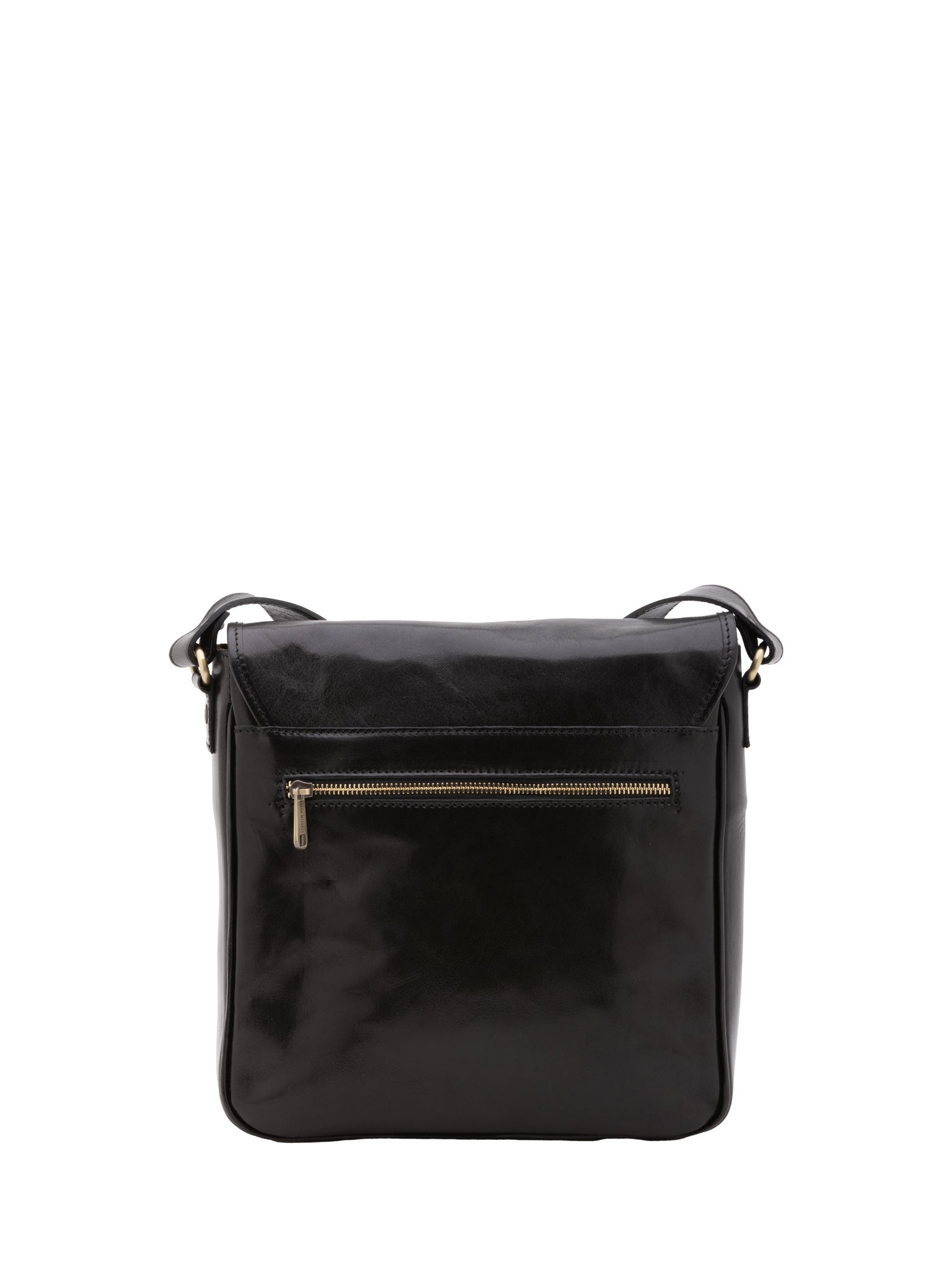 Crossbody bag I Fratelli Men Genuine leather -Cognac Nero