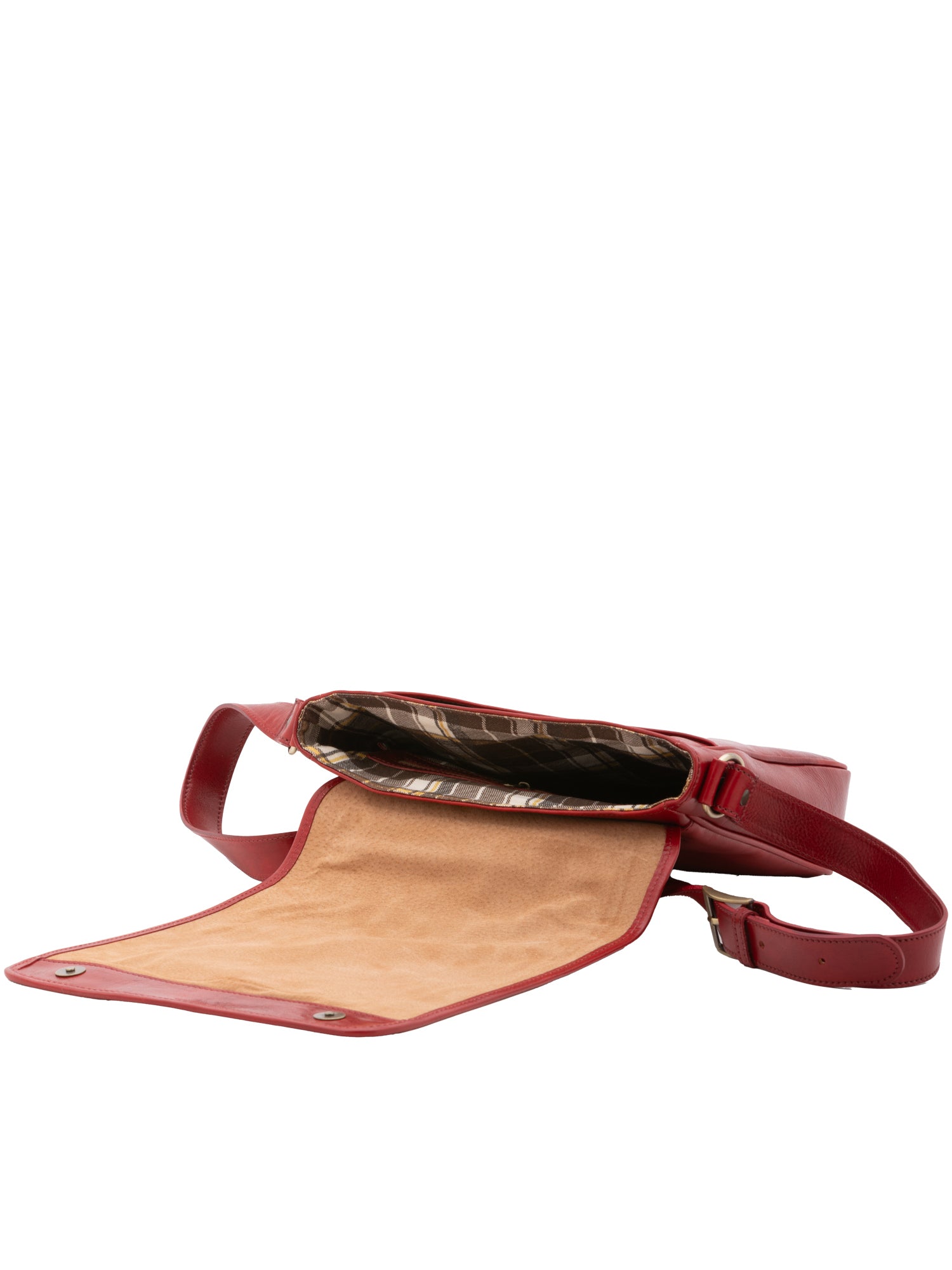 Crossbody bag I Fratelli Men Genuine leather -Cognac Rosso