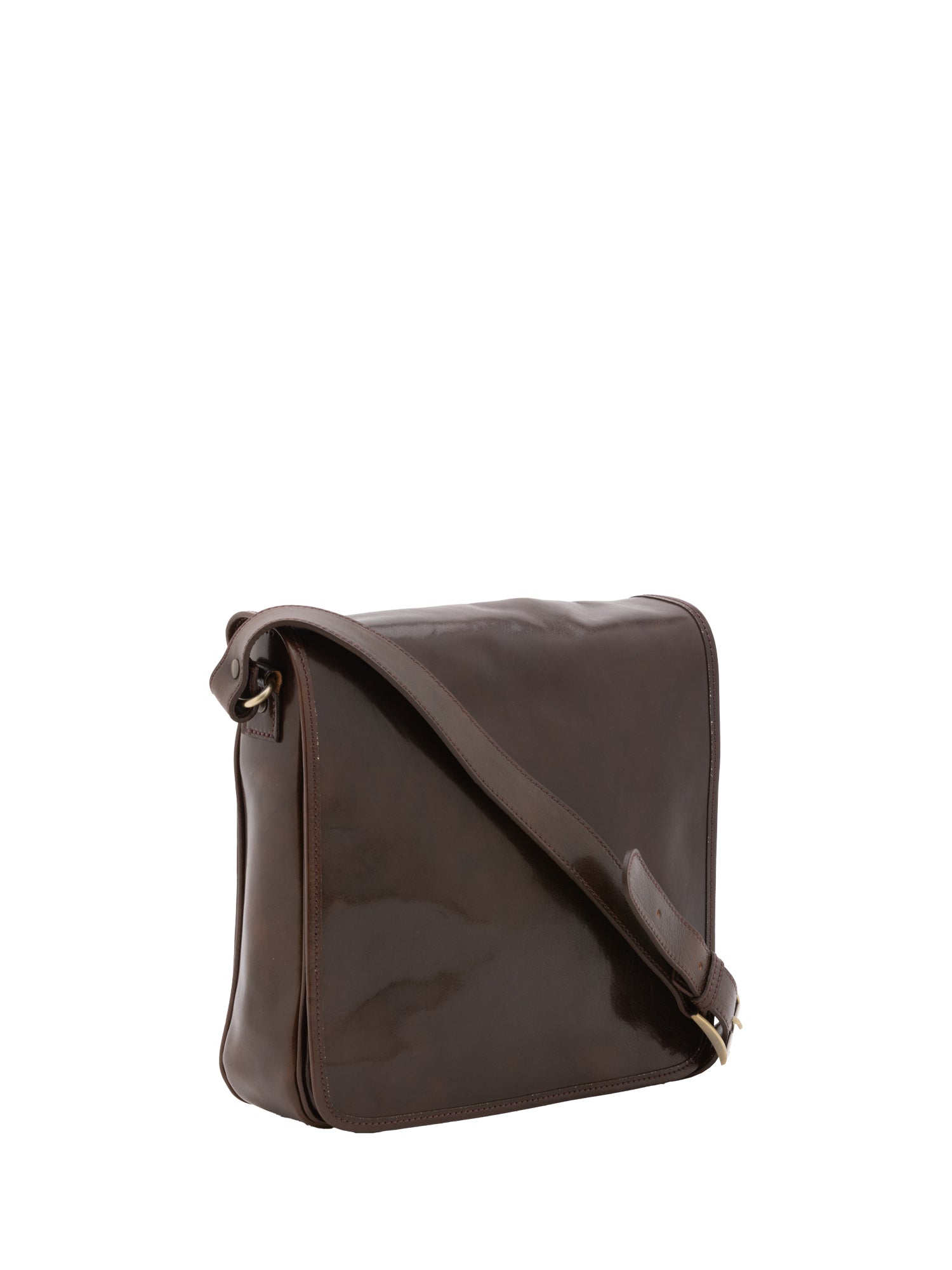 Crossbody bag I Fratelli Men Genuine leather -Cognac Testa di moro