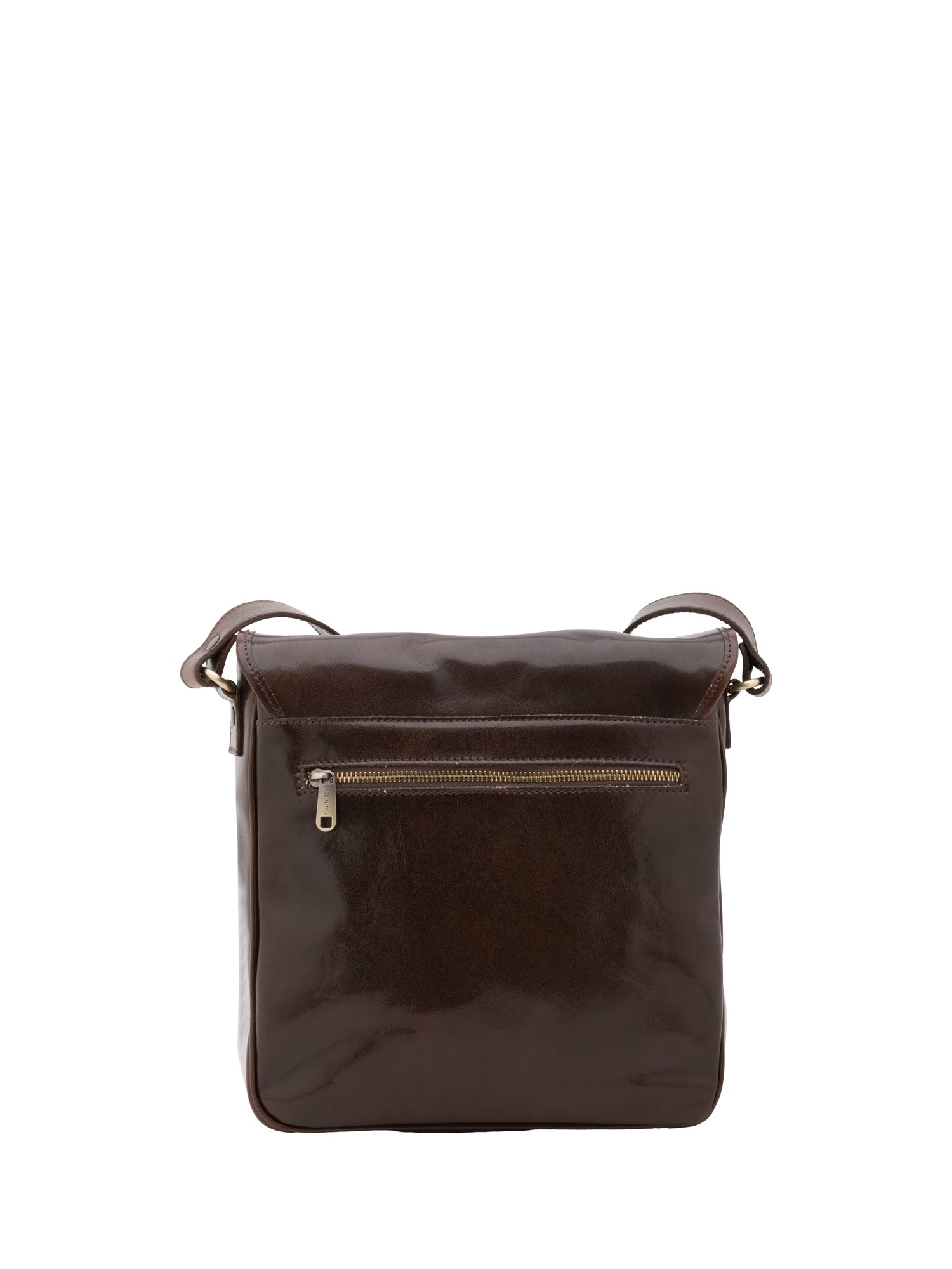 Crossbody bag I Fratelli Men Genuine leather -Cognac Testa di moro