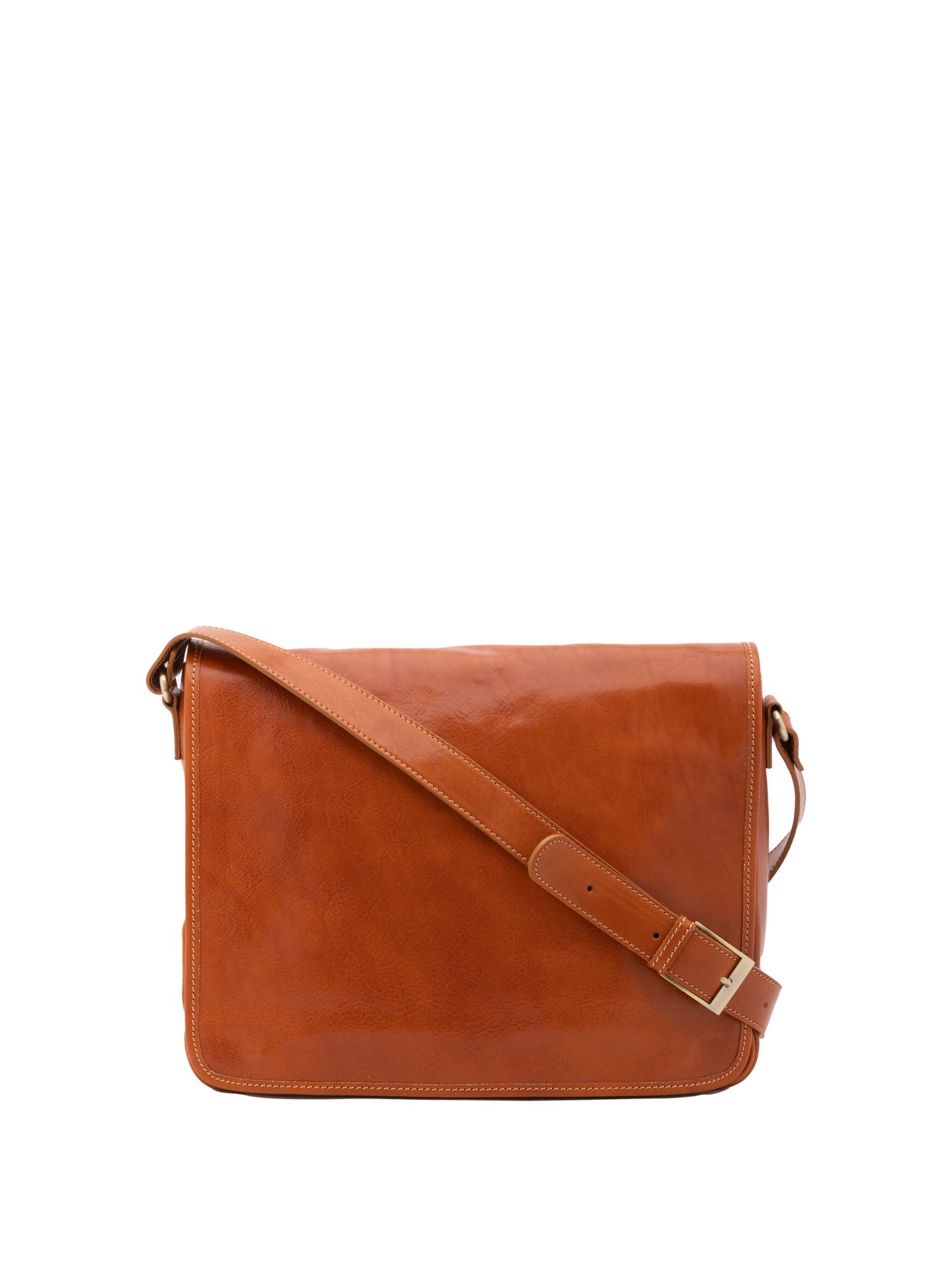 Crossbody bag I Fratelli Men Genuine leather -Tmoro Cognac