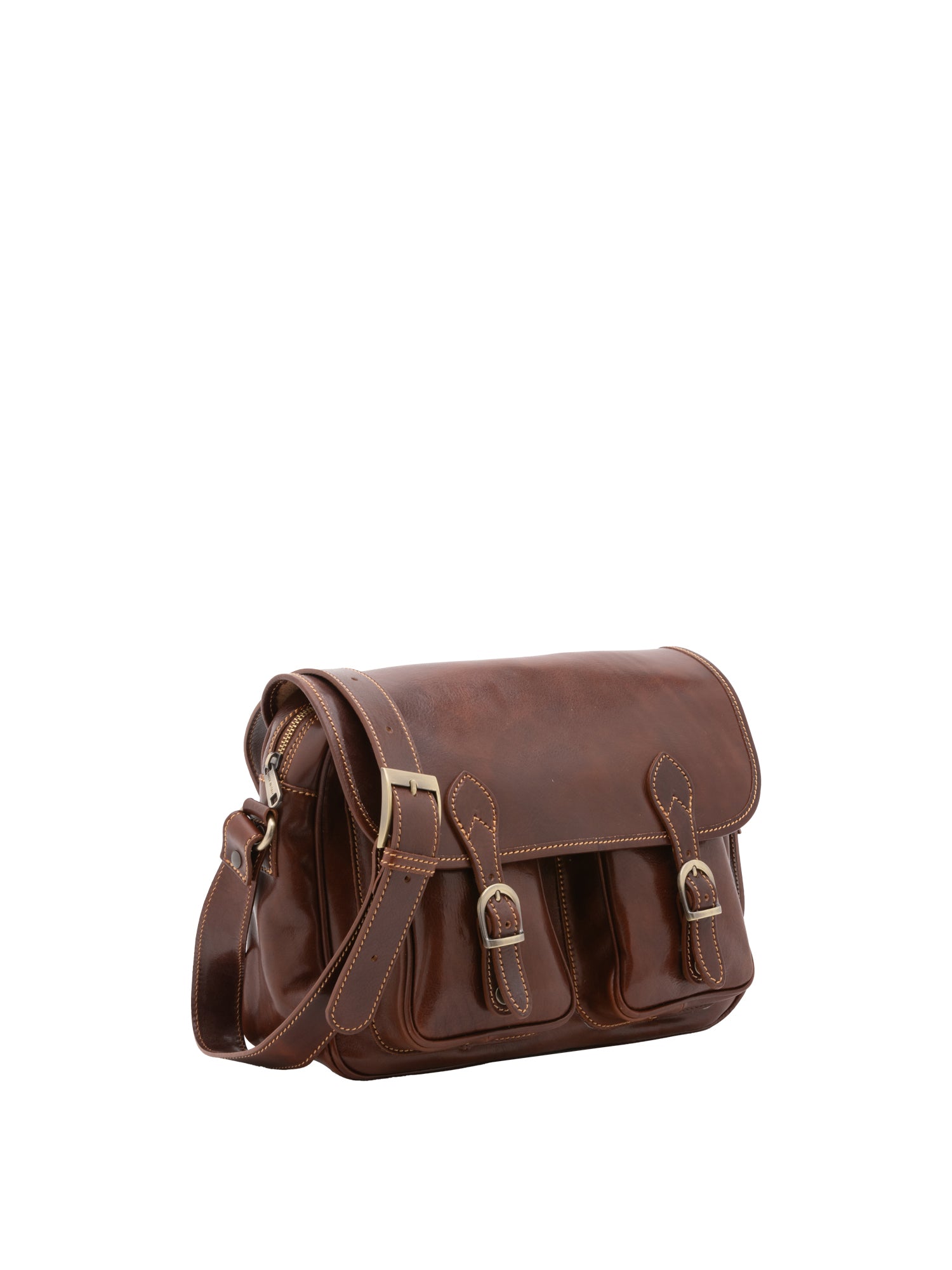 Crossbody bag I Fratelli Women Genuine leather -Tmoro Marrone