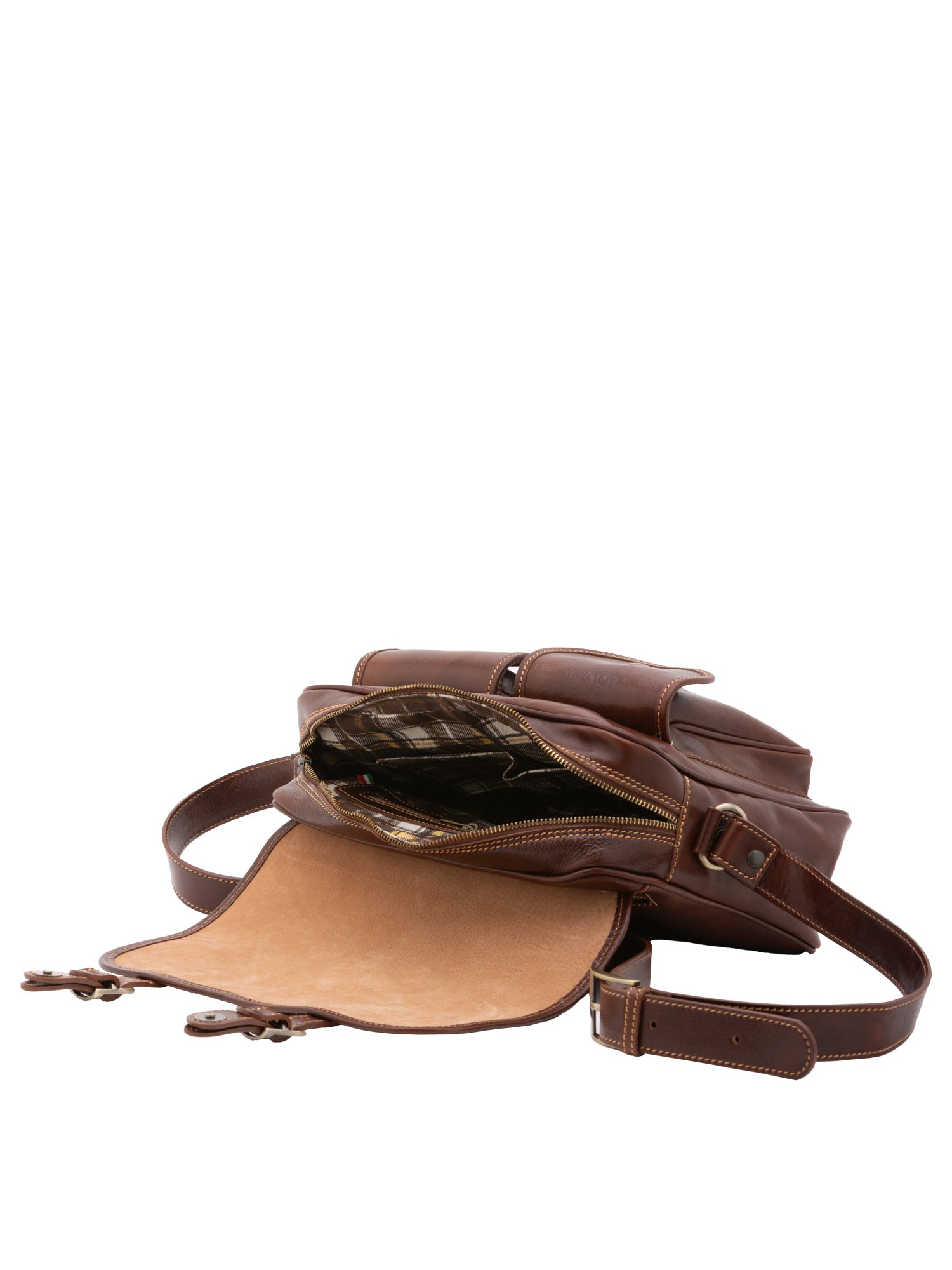 Crossbody bag I Fratelli Women Genuine leather -Tmoro Marrone