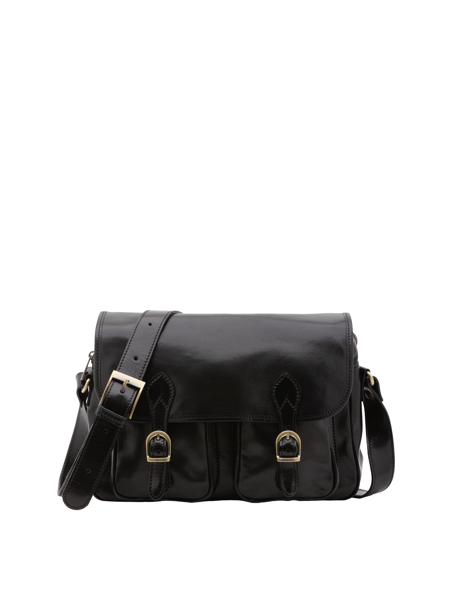 Crossbody bag I Fratelli Women Genuine leather -Tmoro Nero