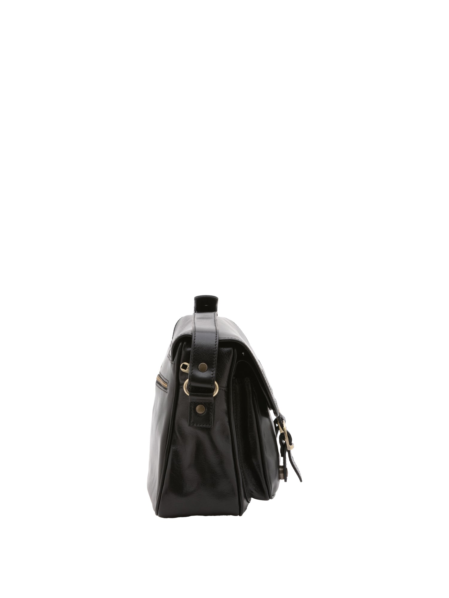 Crossbody bag I Fratelli Women Genuine leather -Tmoro Nero