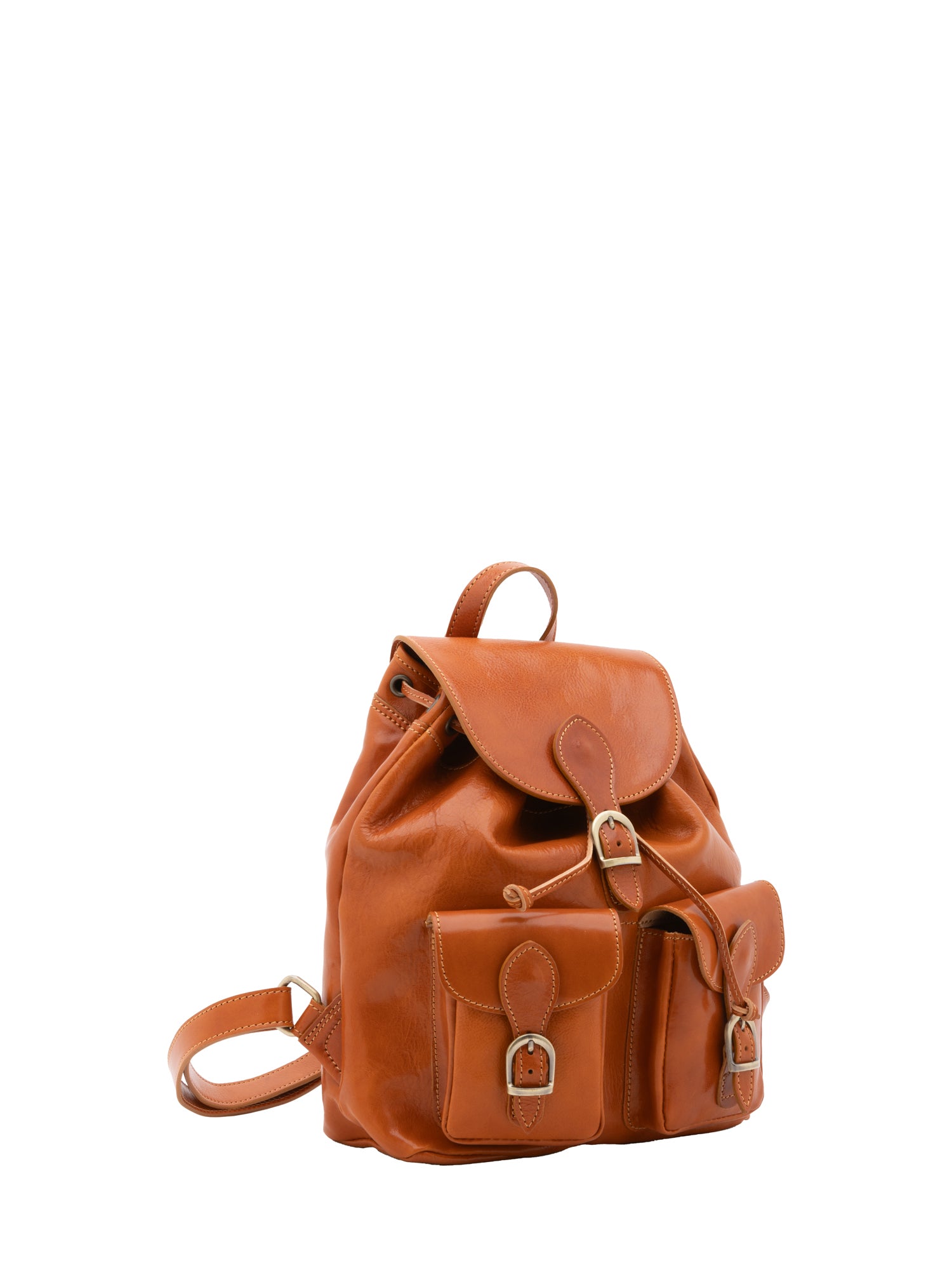 Shoulder Bag I Fratelli Women Genuine leather -Nero Cognac