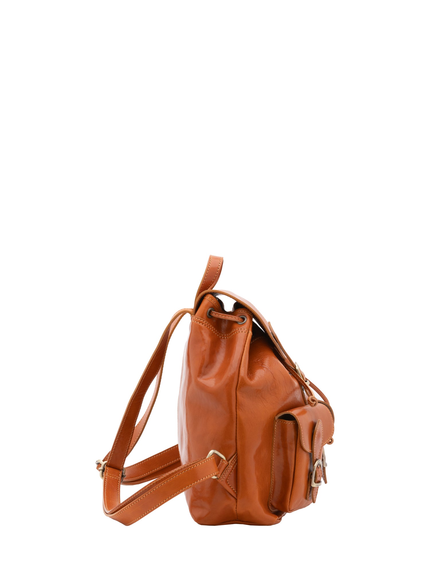 Shoulder Bag I Fratelli Women Genuine leather -Nero Cognac