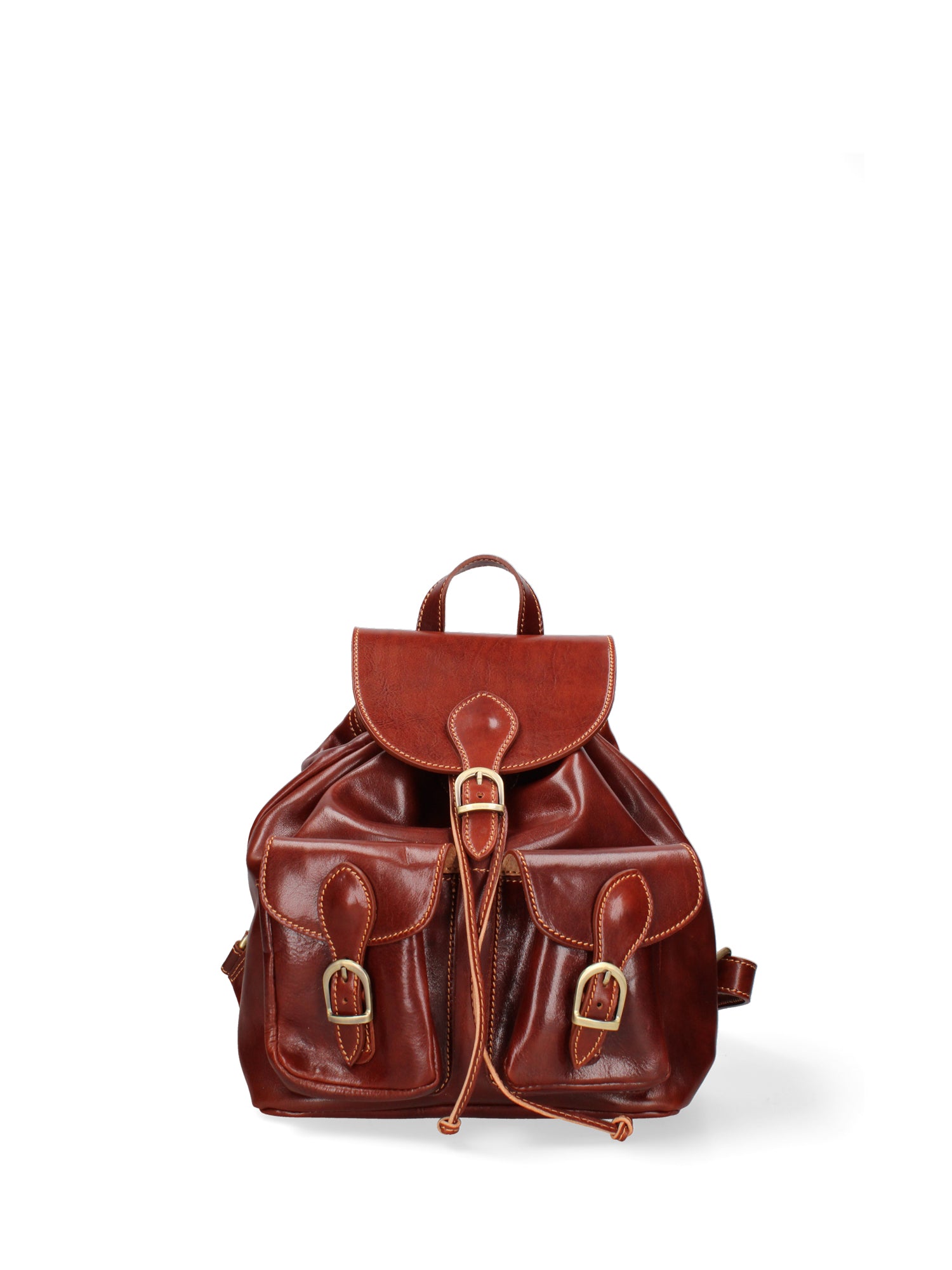 Shoulder Bag I Fratelli Women Genuine leather -Nero Marrone