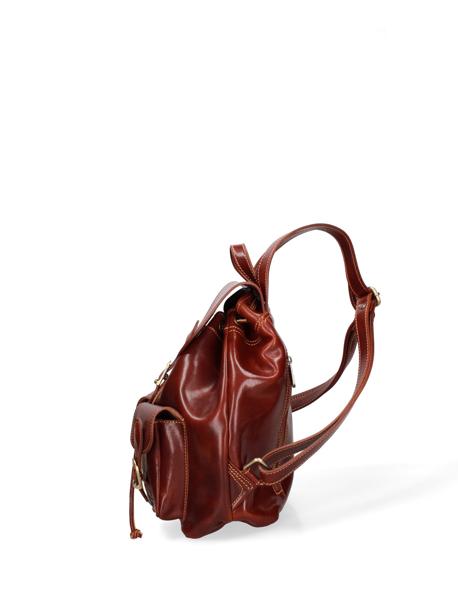 Shoulder Bag I Fratelli Women Genuine leather -Nero Marrone