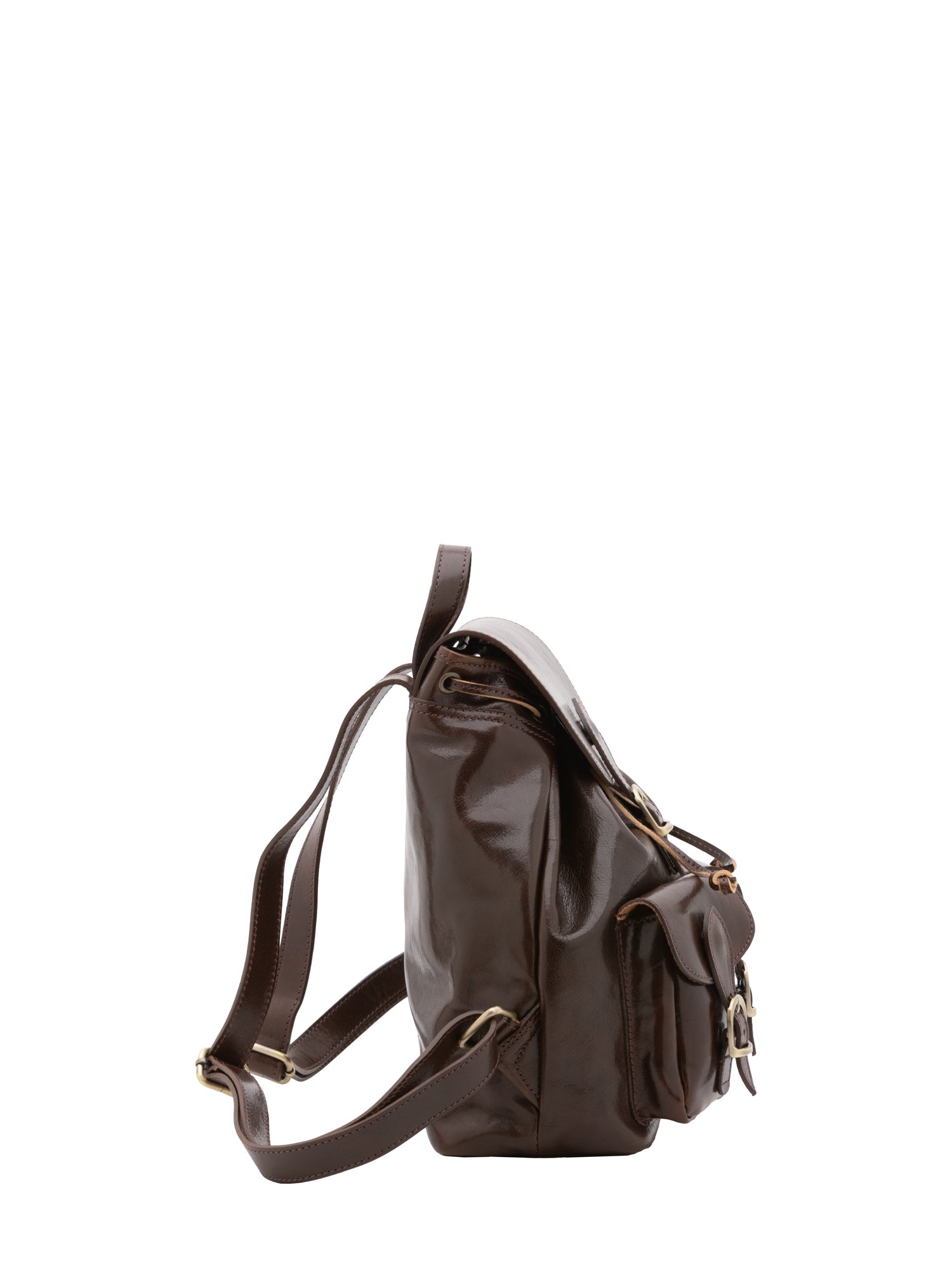 Shoulder Bag I Fratelli Women Genuine leather -Nero Testa di moro
