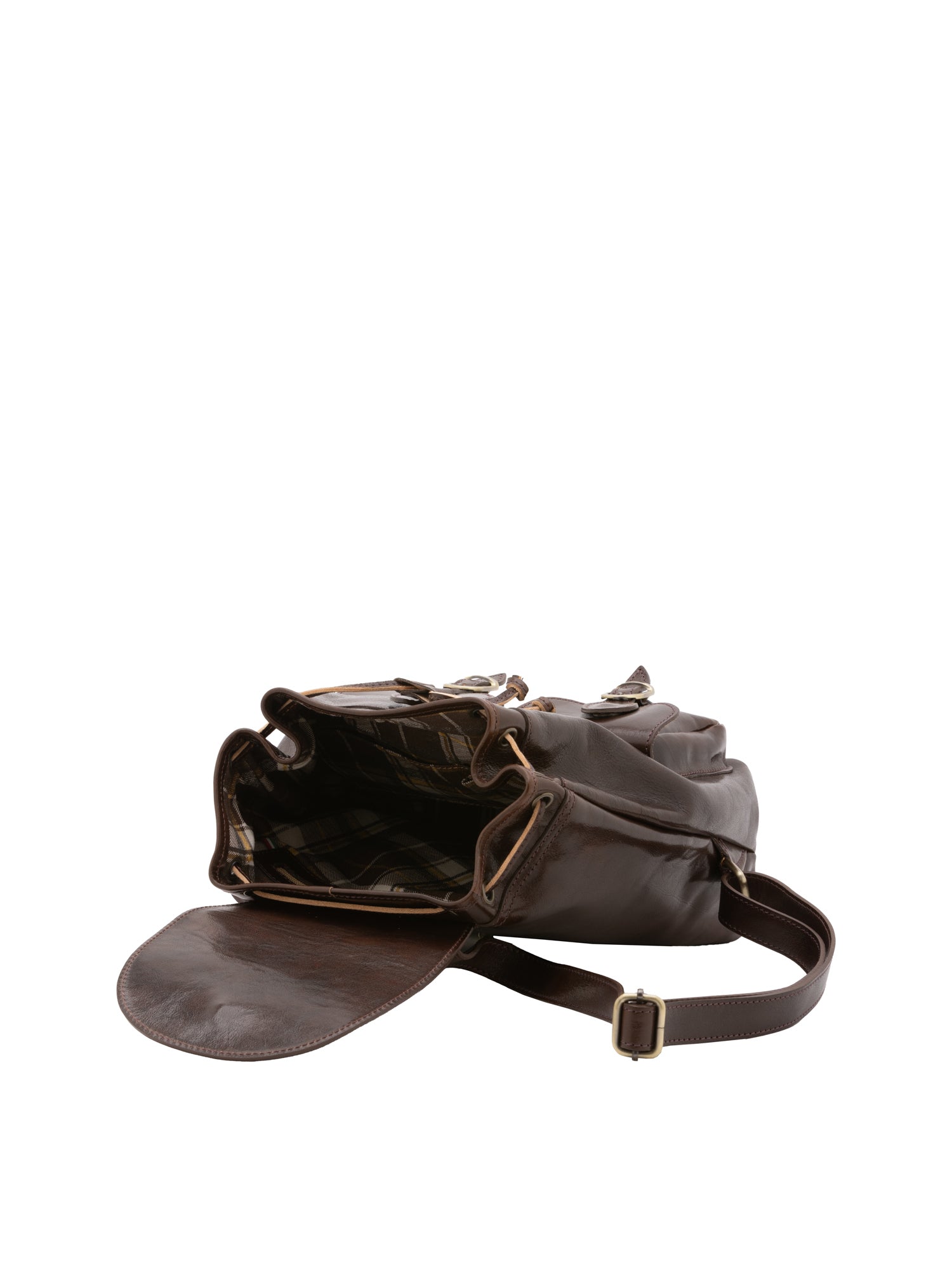 Shoulder Bag I Fratelli Women Genuine leather -Nero Testa di moro