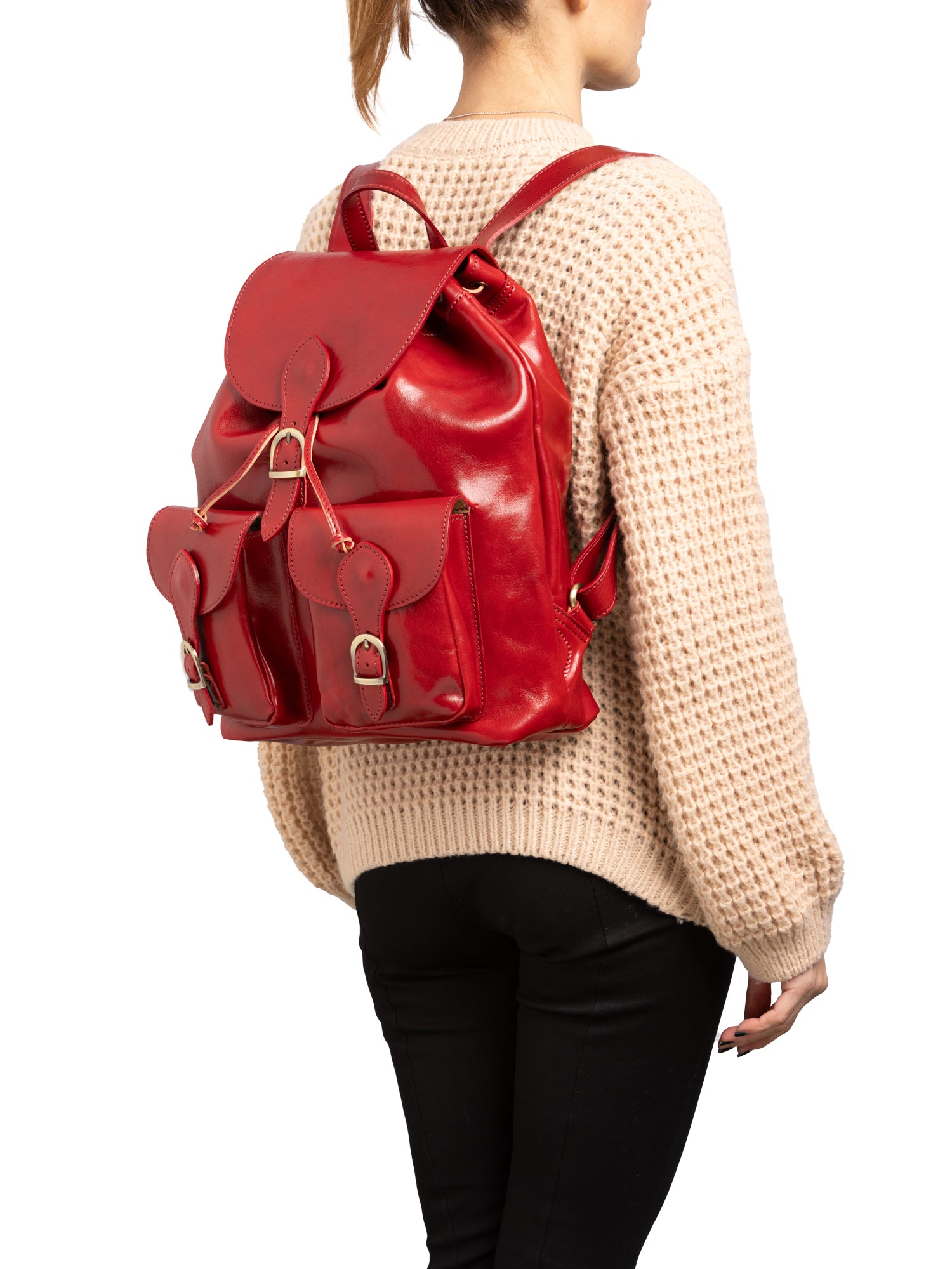 Shoulder Bag I Fratelli Women Genuine leather -Tmoro Rosso