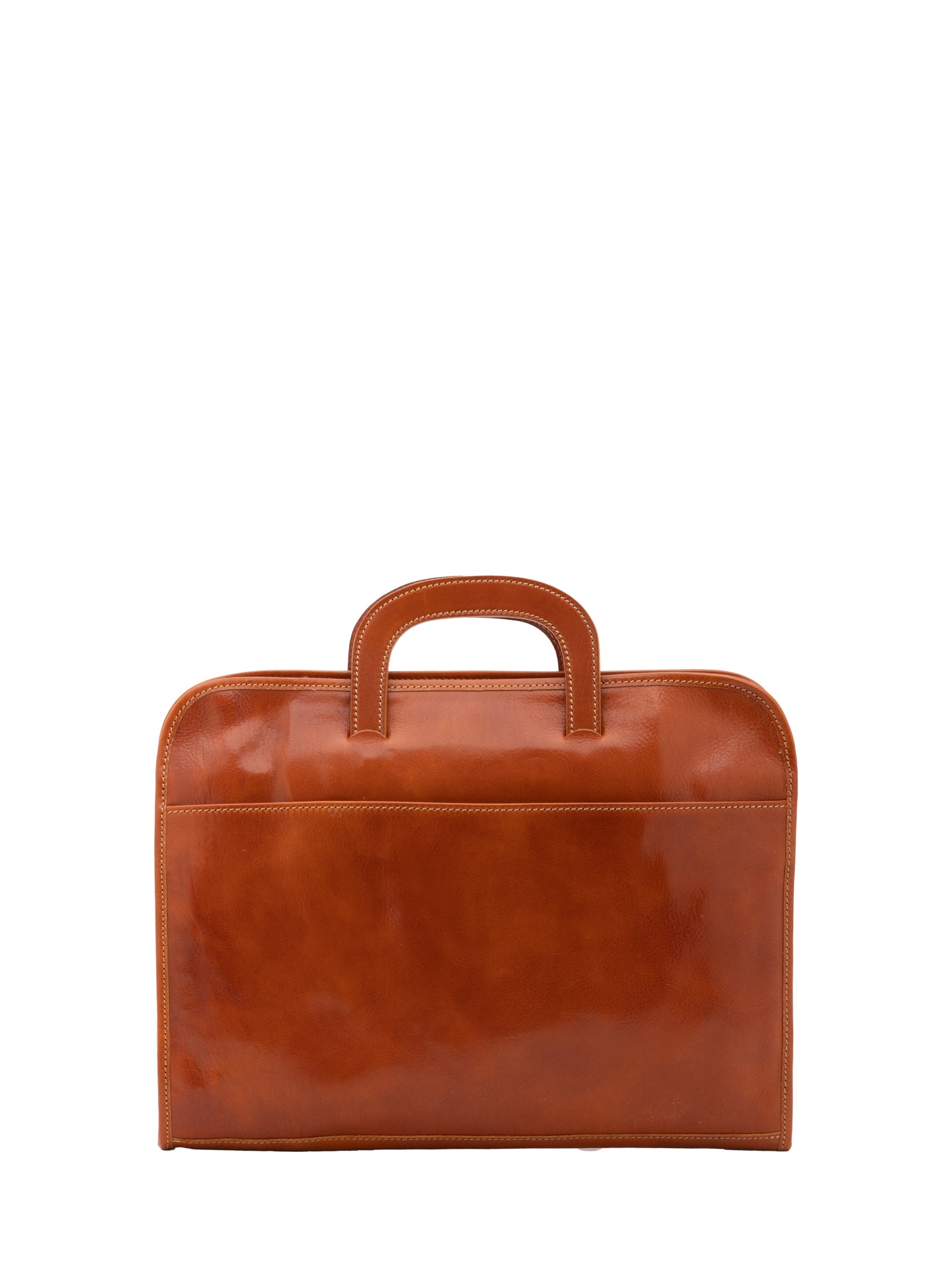 Briefcase I Fratelli Men Genuine leather -Marrone Cognac