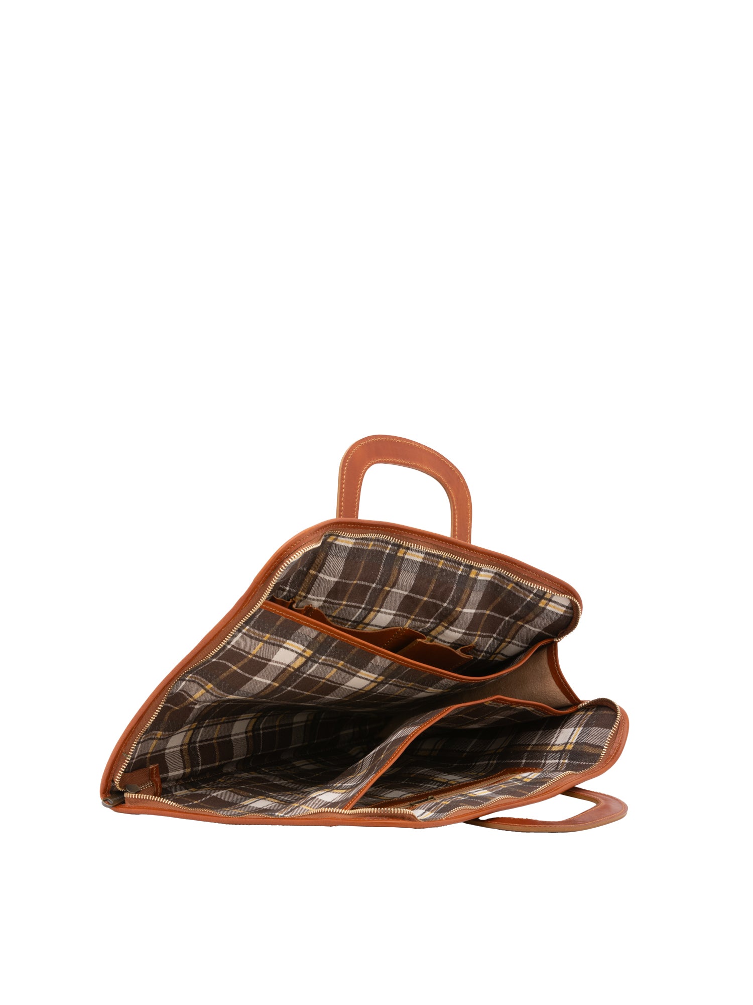 Briefcase I Fratelli Men Genuine leather -Marrone Cognac
