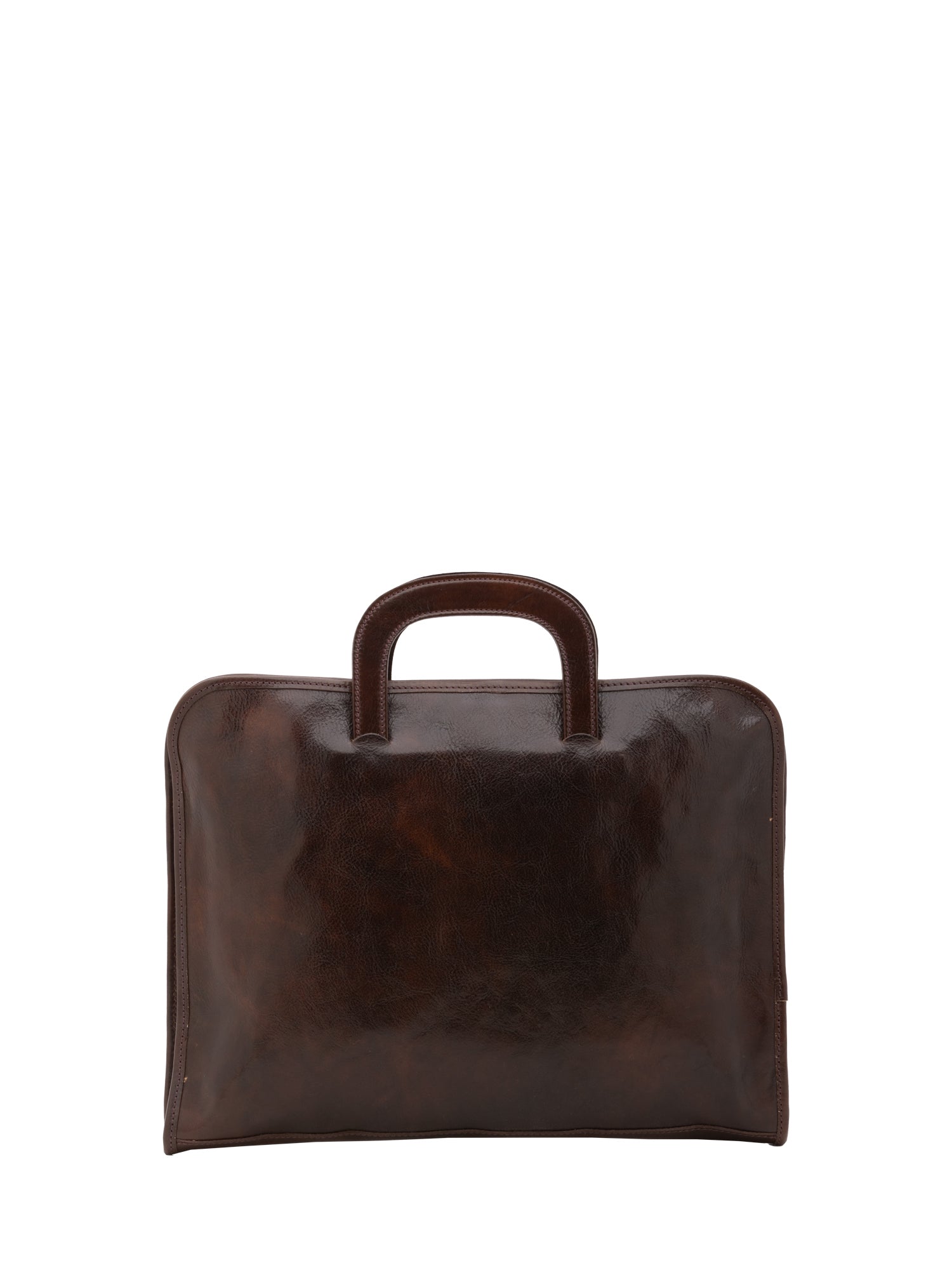Briefcase I Fratelli Men Genuine leather -Marrone Testa di moro