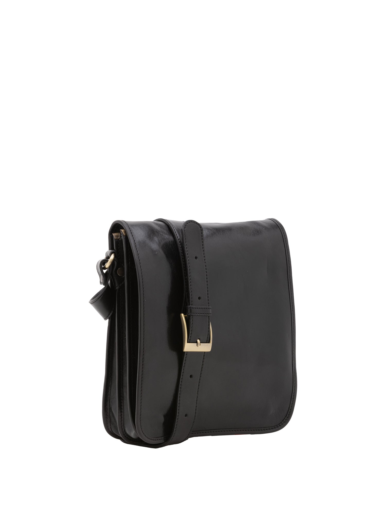 Crossbody bag I Fratelli Men Genuine leather -Marrone Nero