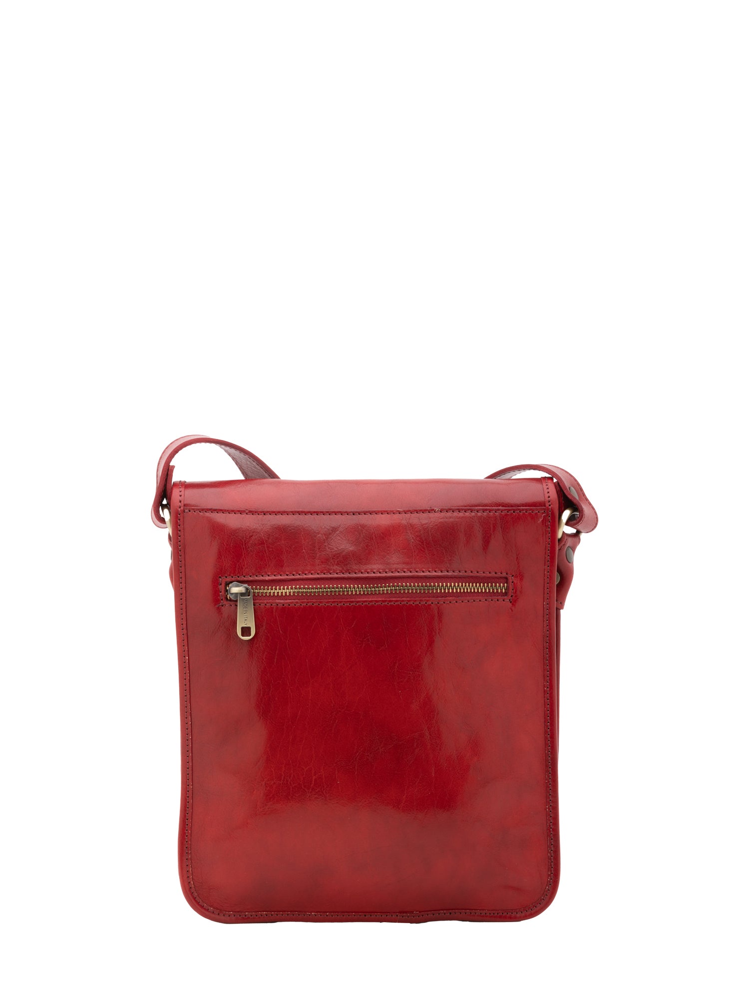 Crossbody bag I Fratelli Men Genuine leather -Marrone Rosso