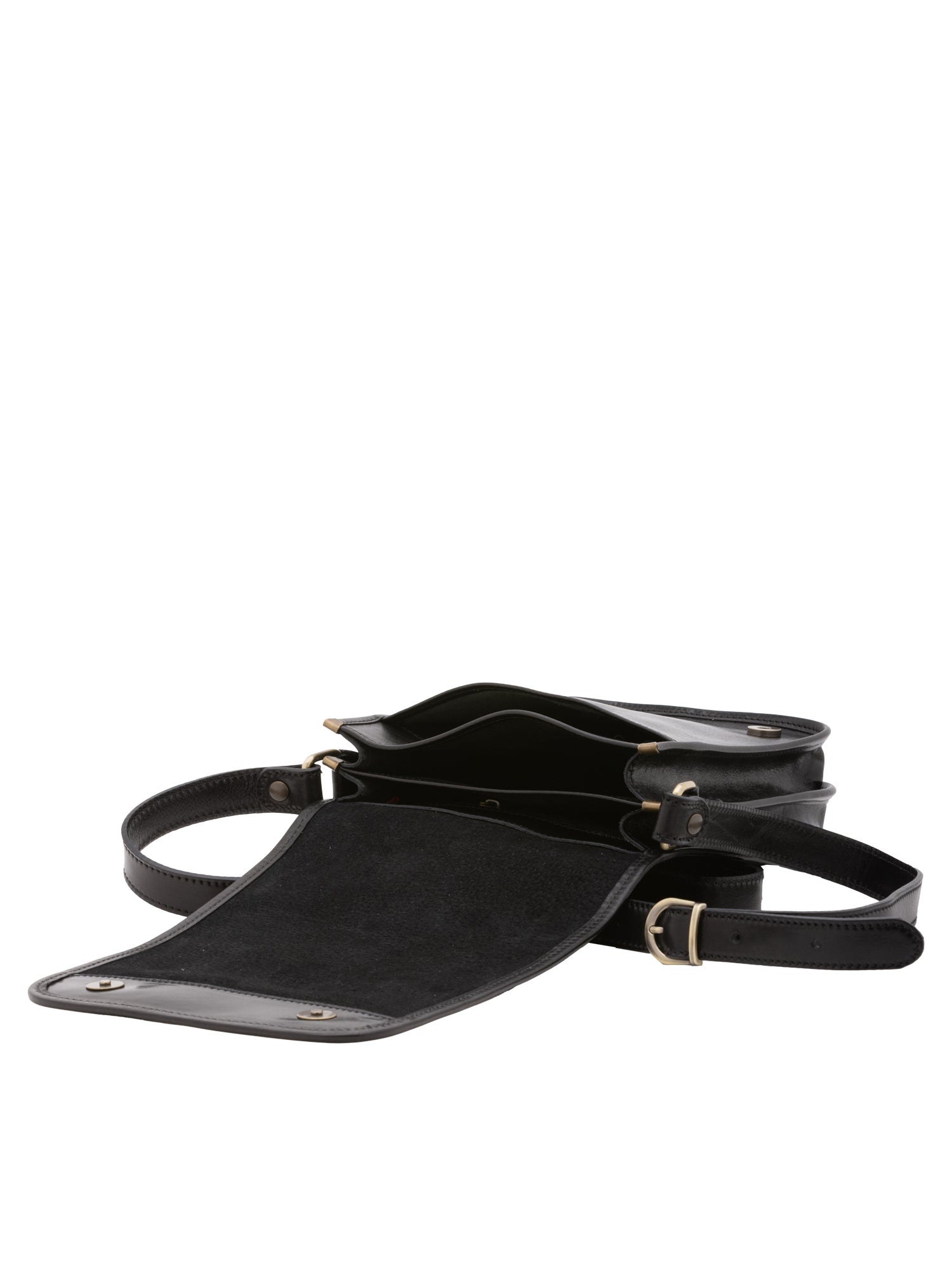 Crossbody bag I Fratelli Men Genuine leather -Verde Nero