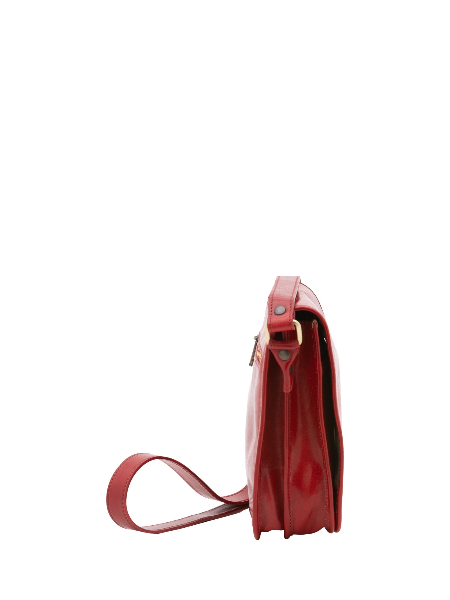 Crossbody bag I Fratelli Men Genuine leather -Verde Rosso