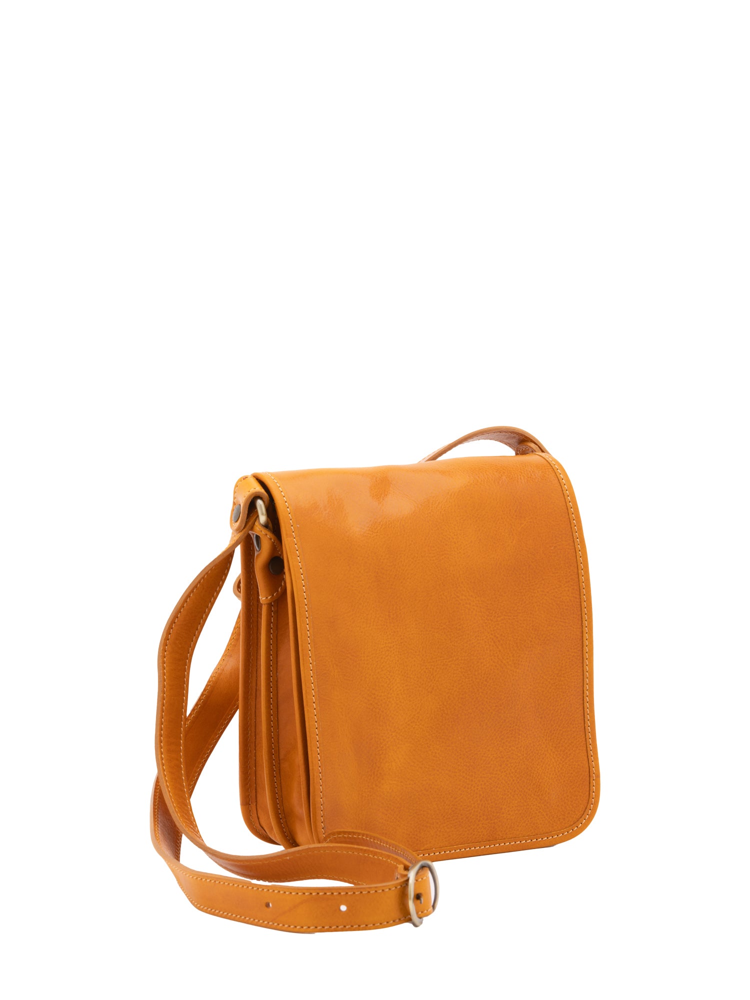 Crossbody bag I Fratelli Men Genuine leather -Verde Senape