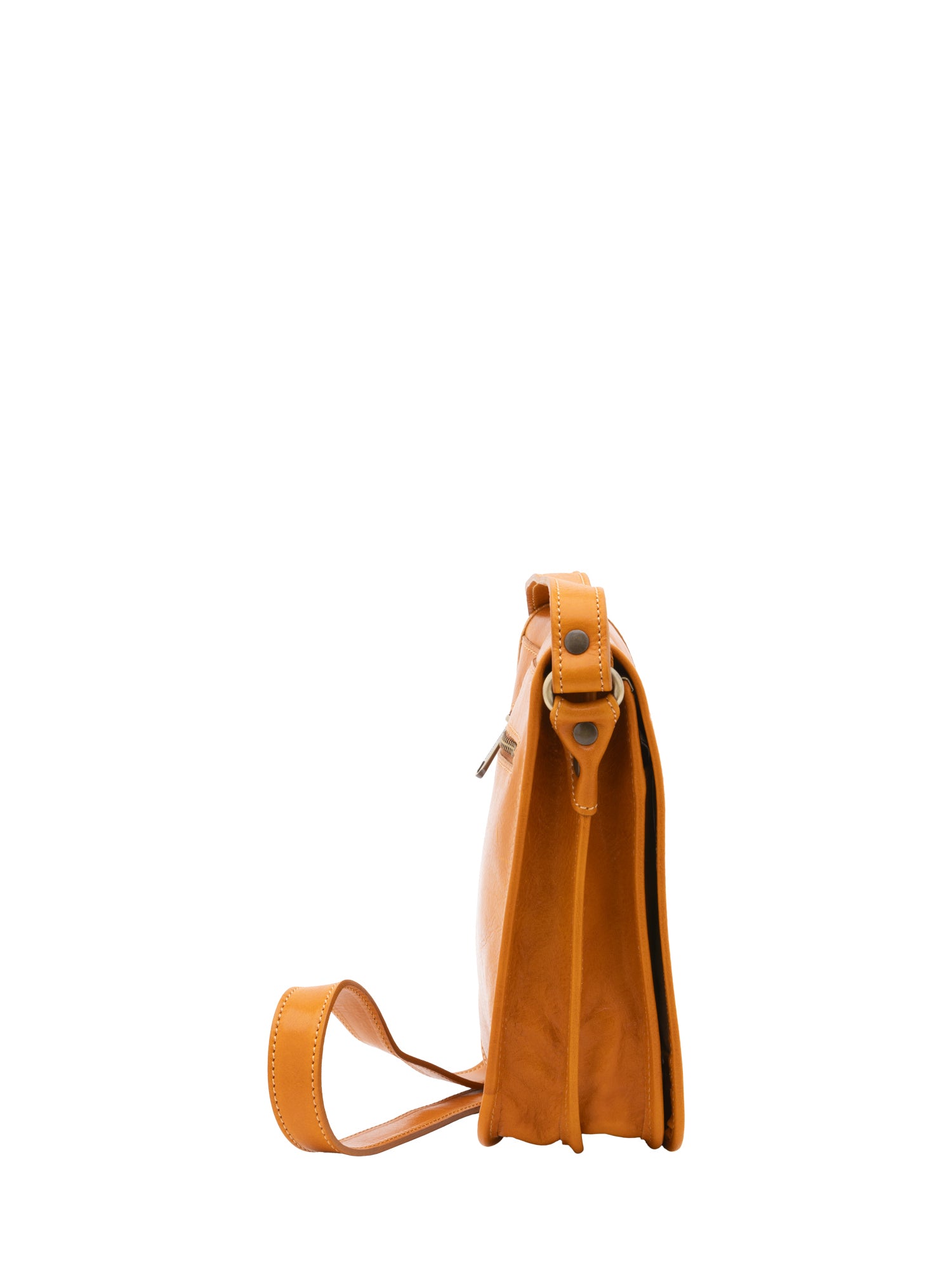 Crossbody bag I Fratelli Men Genuine leather -Verde Senape