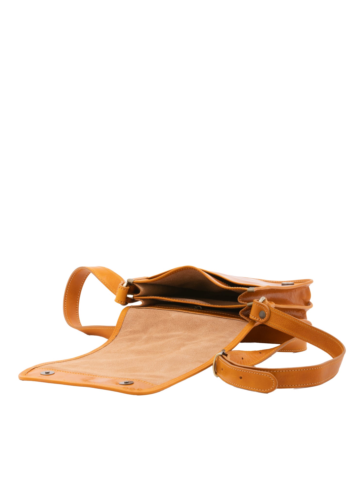 Crossbody bag I Fratelli Men Genuine leather -Verde Senape