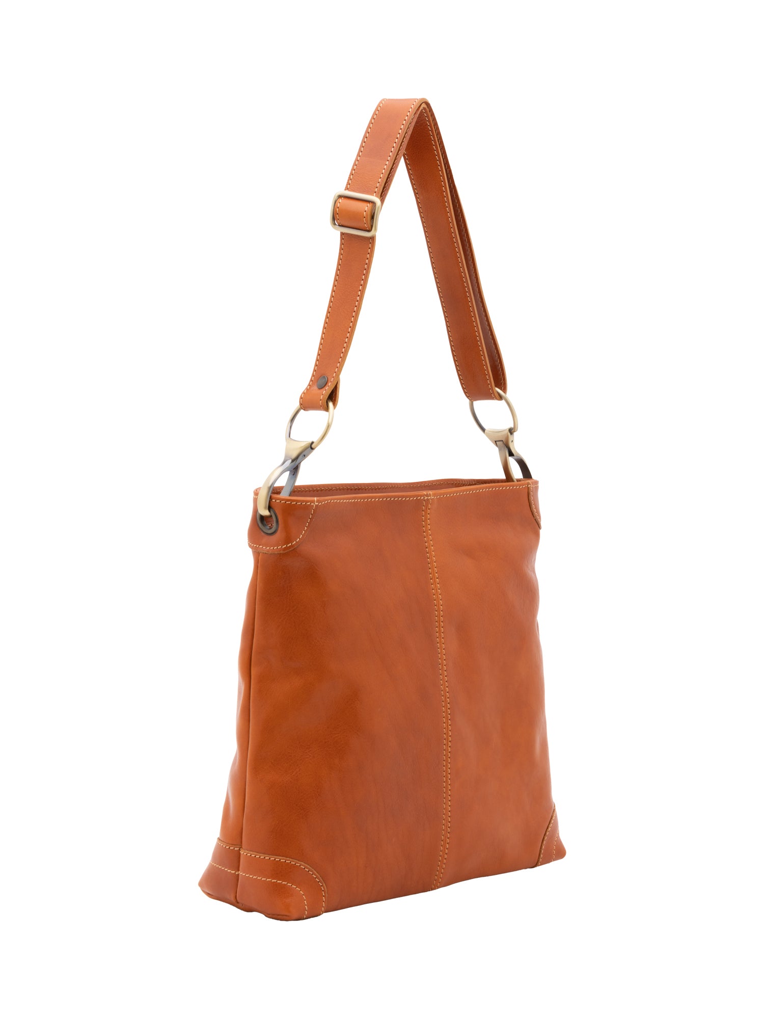 Shoulder Bag I Fratelli Women Genuine leather -Rosso Cognac