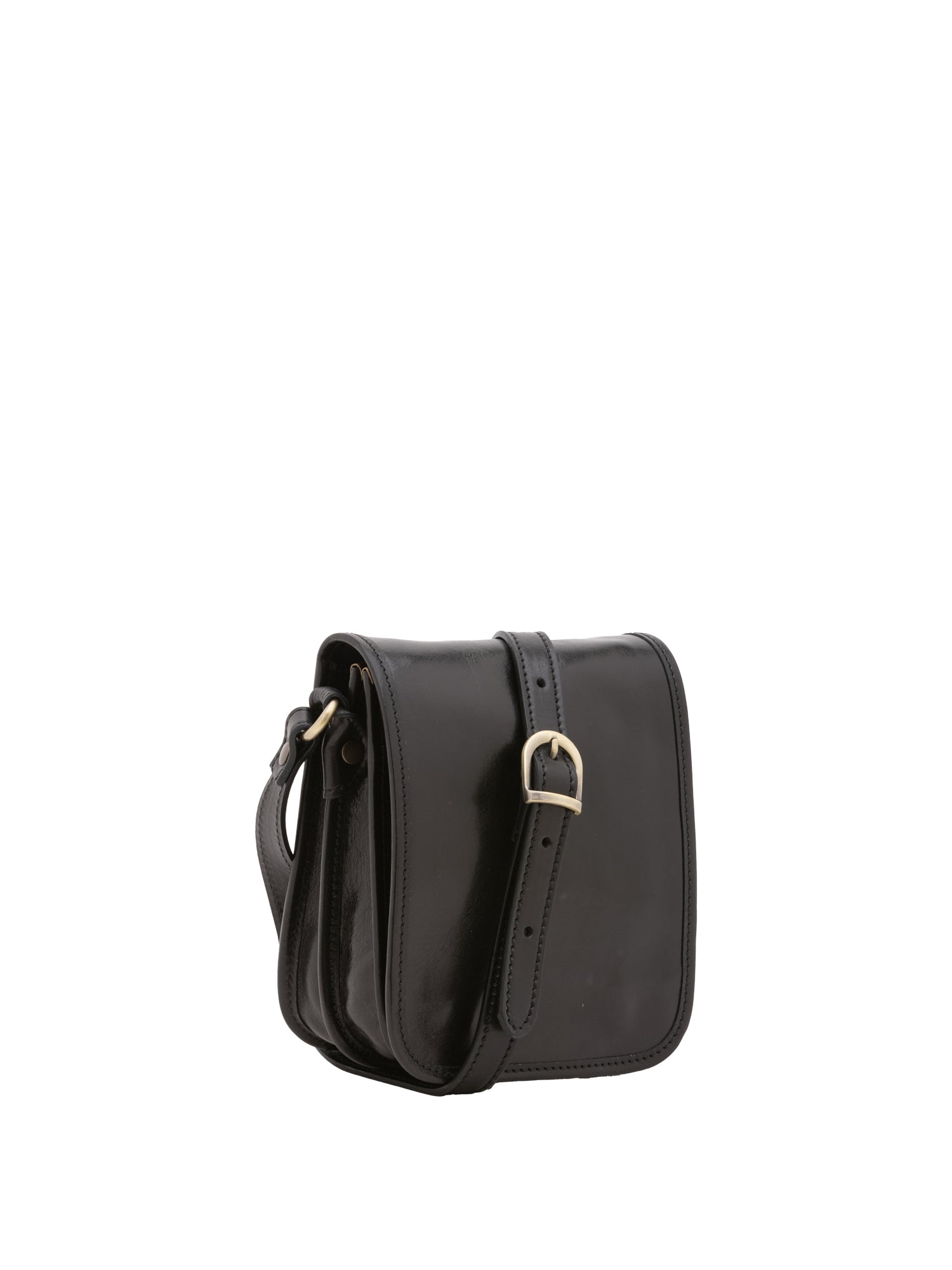 Crossbody bag I Fratelli Men Genuine leather -Senape Nero