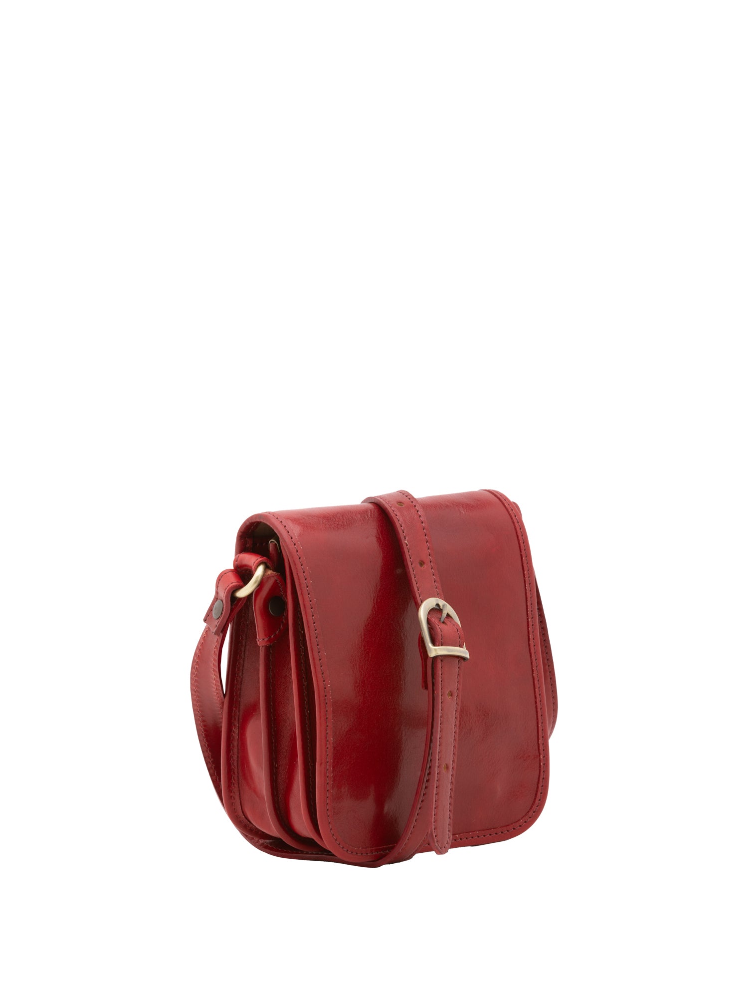 Crossbody bag I Fratelli Men Genuine leather -Senape Rosso