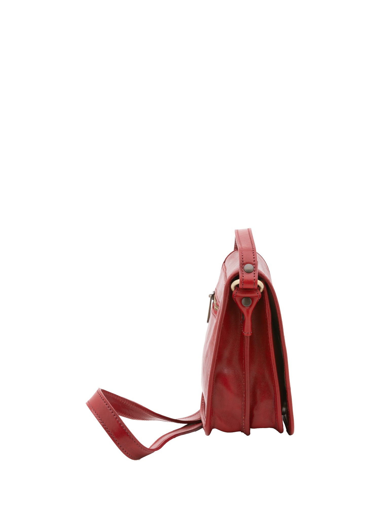 Crossbody bag I Fratelli Men Genuine leather -Senape Rosso
