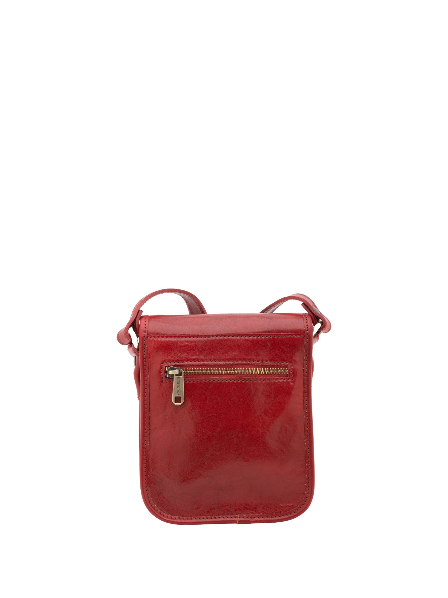 Crossbody bag I Fratelli Men Genuine leather -Senape Rosso