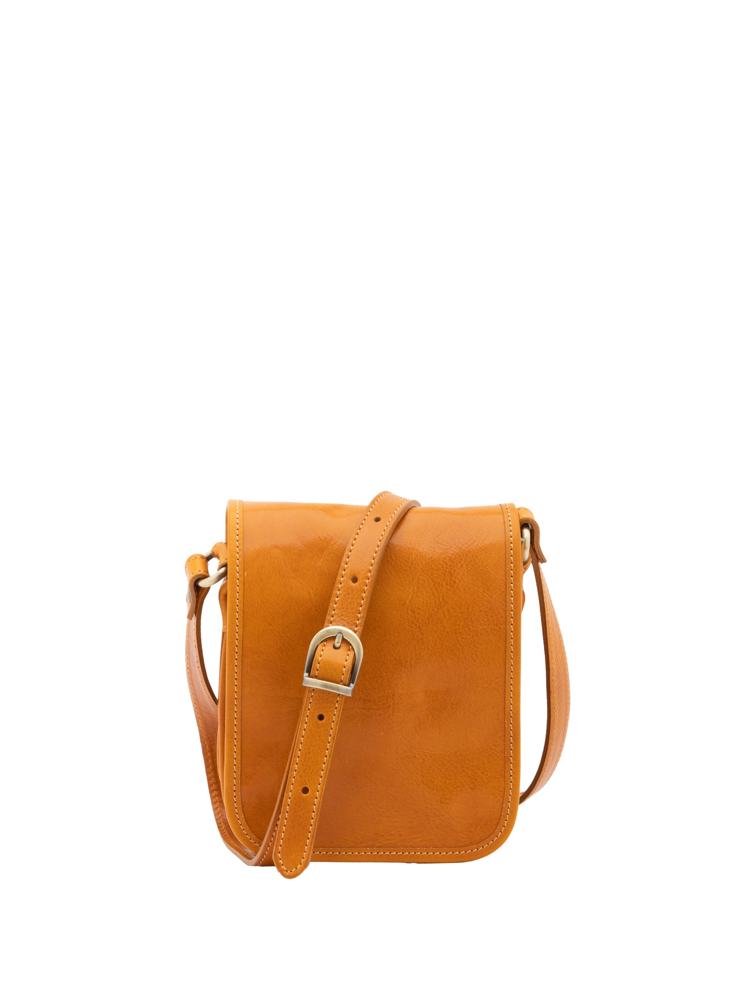 Crossbody bag I Fratelli Men Genuine leather -Senape Senape