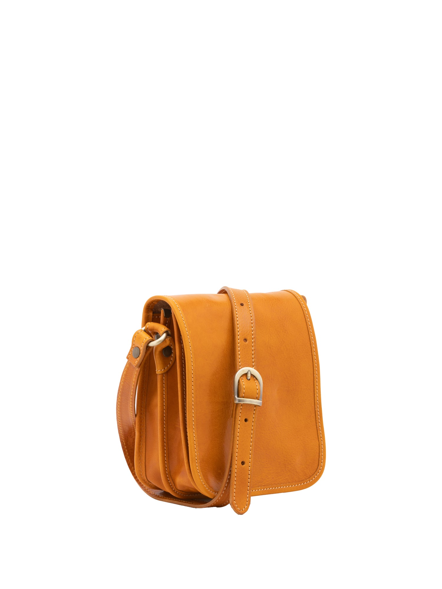 Crossbody bag I Fratelli Men Genuine leather -Senape Senape