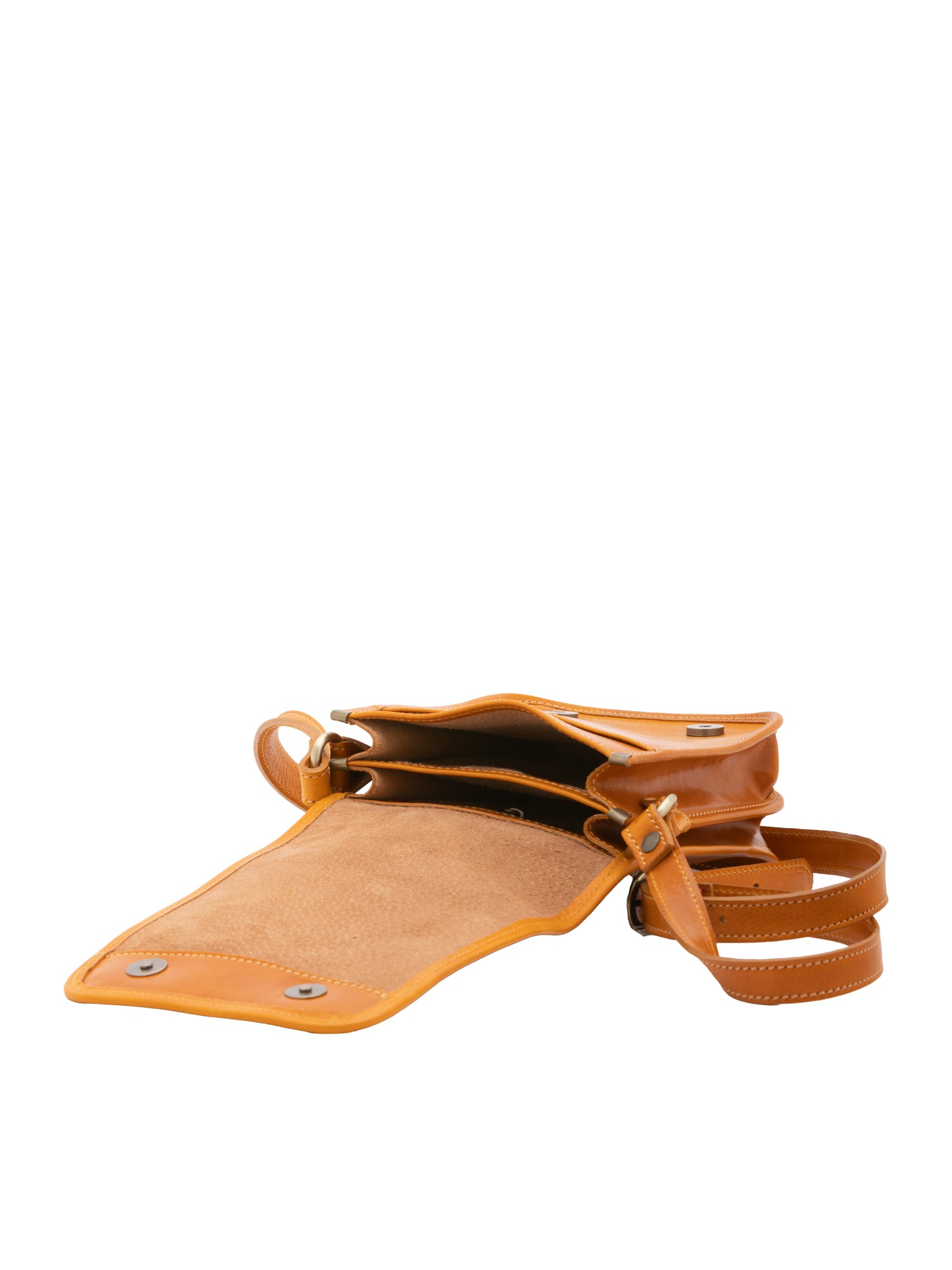 Crossbody bag I Fratelli Men Genuine leather -Senape Senape