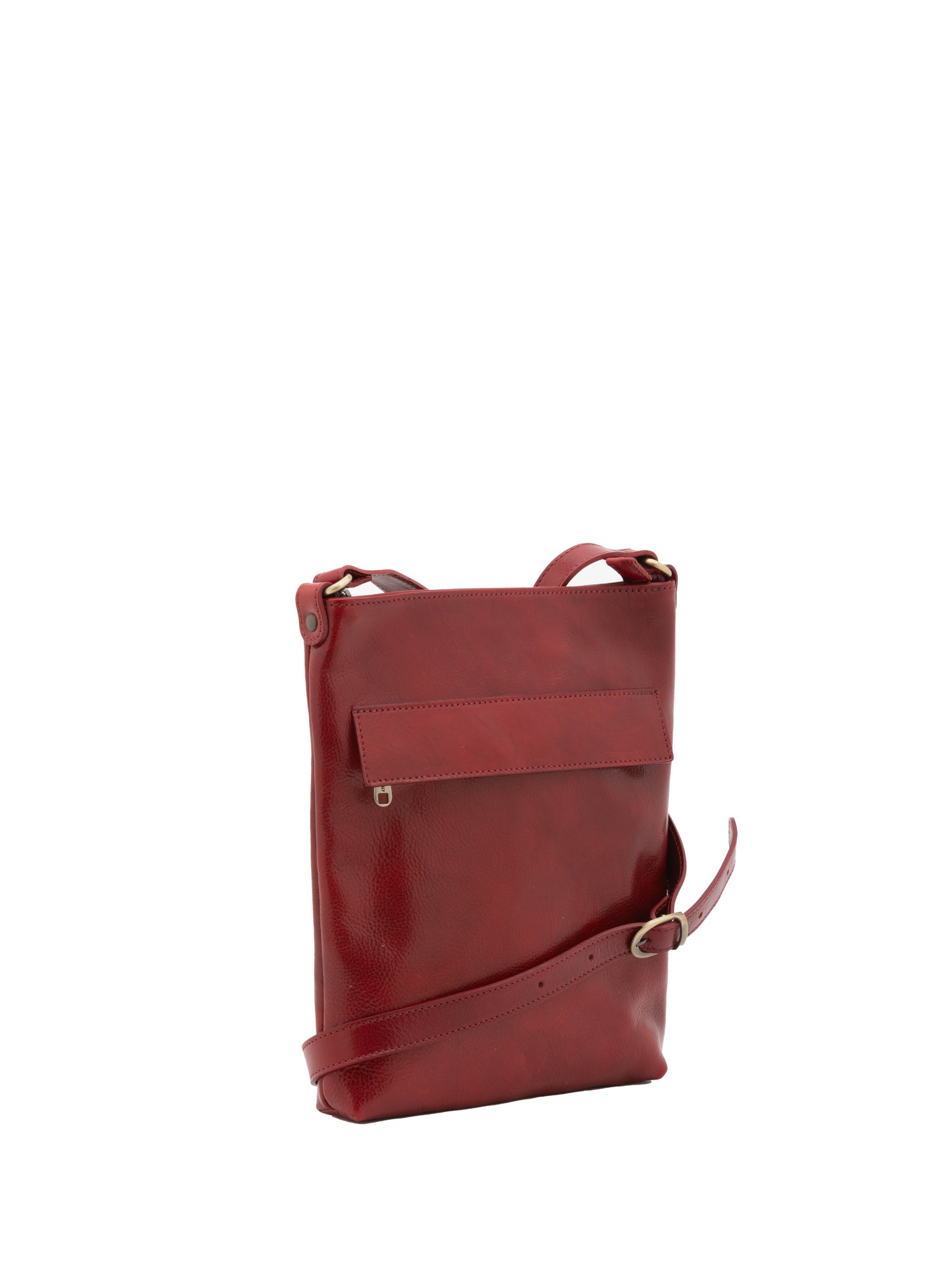 Crossbody bag I Fratelli Men Genuine leather -Nero Rosso