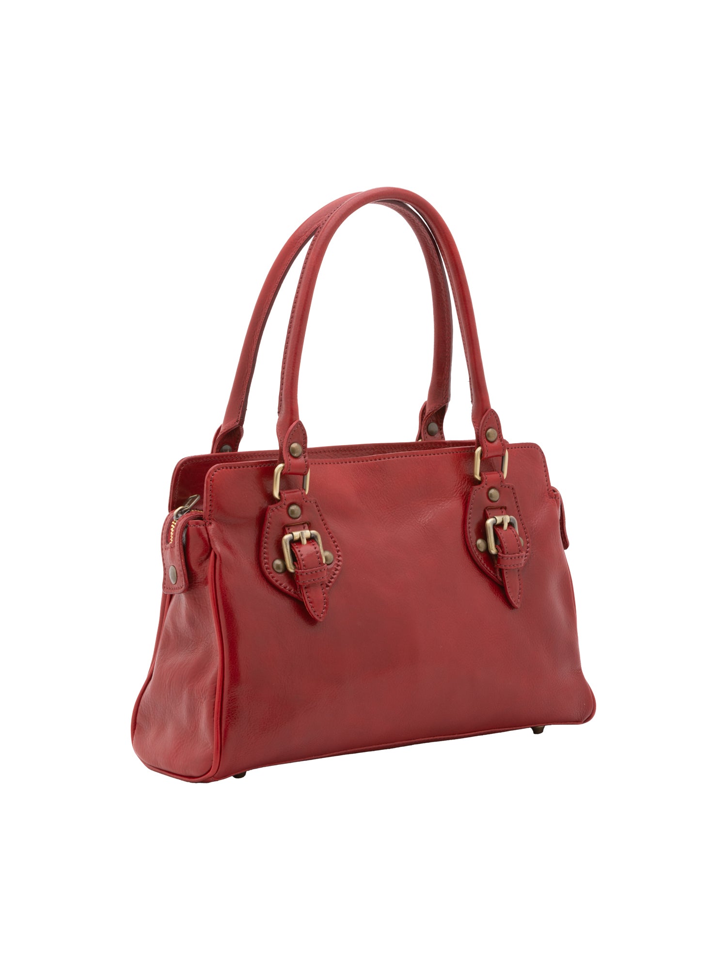 Handbag I Fratelli Women Genuine leather -Marrone Rosso