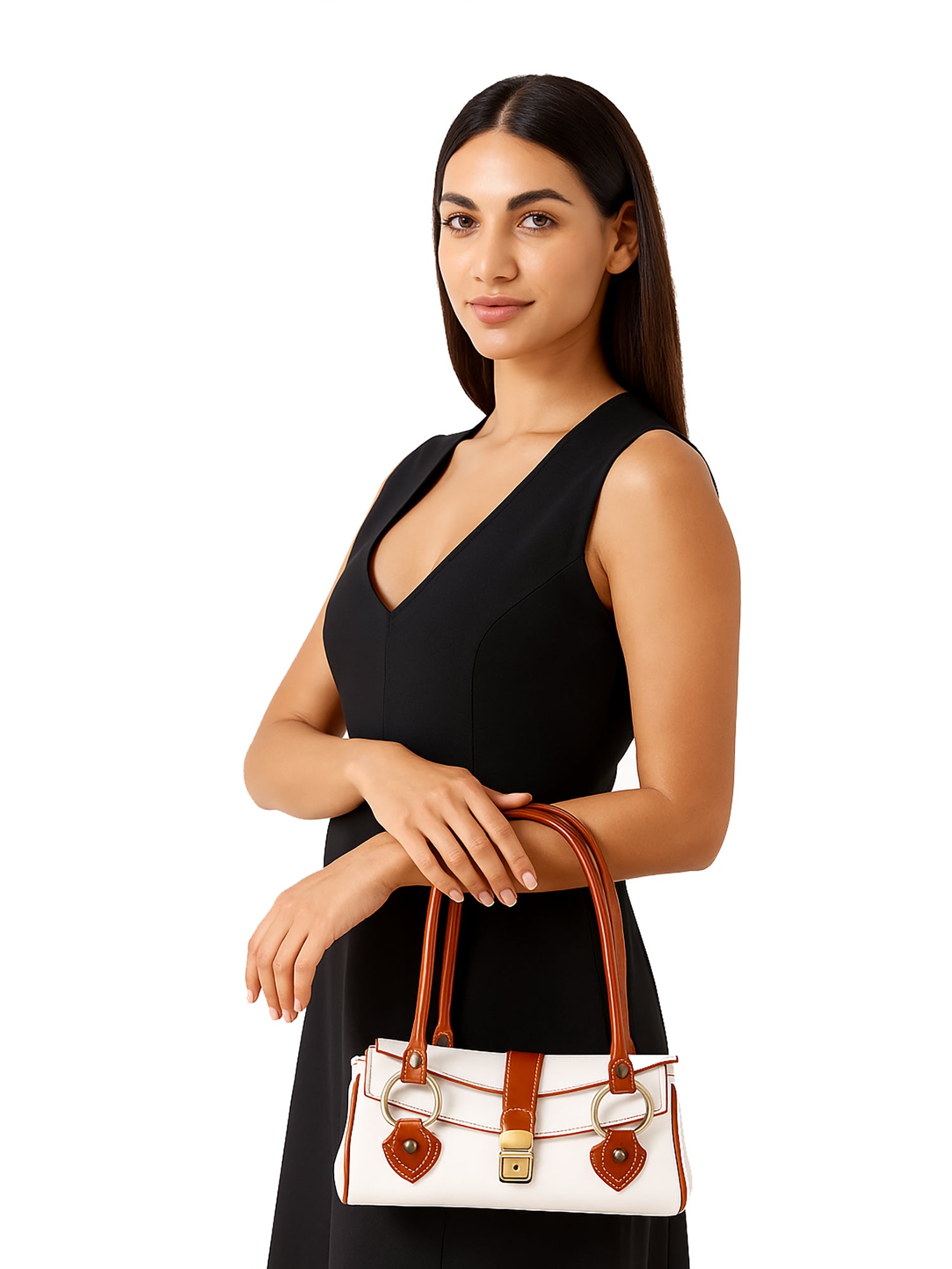 Bowler bag I Fratelli Women Genuine leather -Verde Bianco
