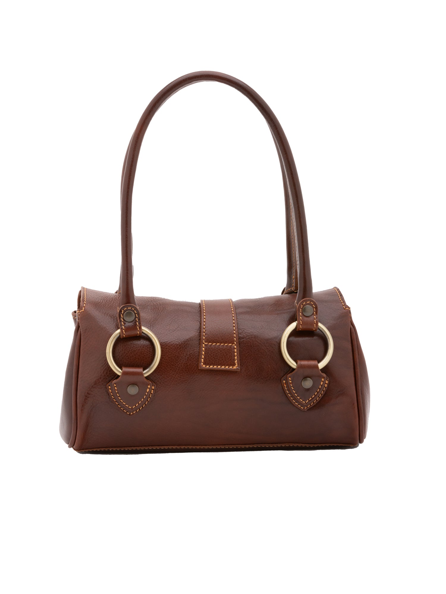 Bowler bag I Fratelli Women Genuine leather -Verde Marrone