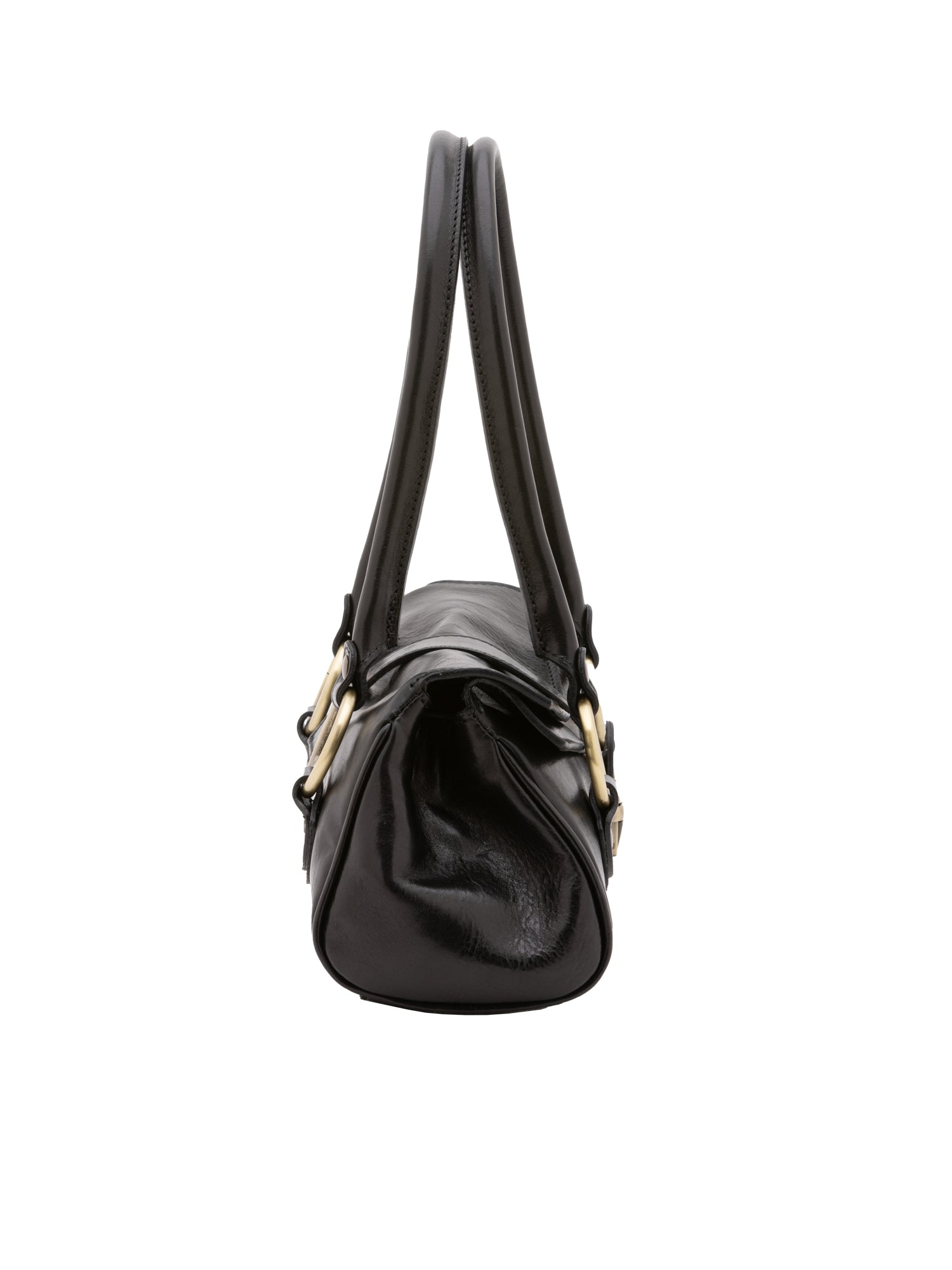 Bowler bag I Fratelli Women Genuine leather -Verde Nero