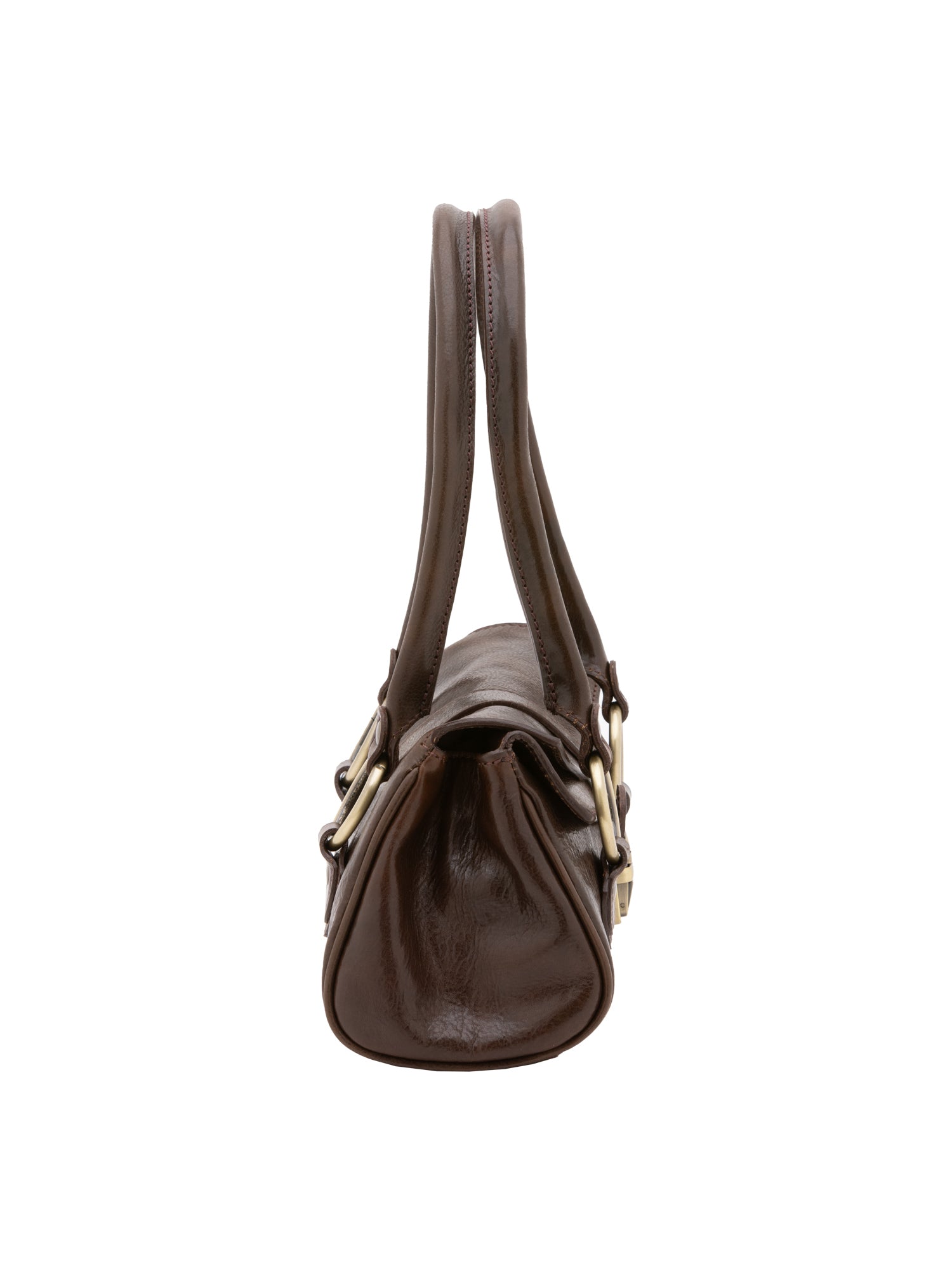 Bowler bag I Fratelli Women Genuine leather -Verde Testa di moro