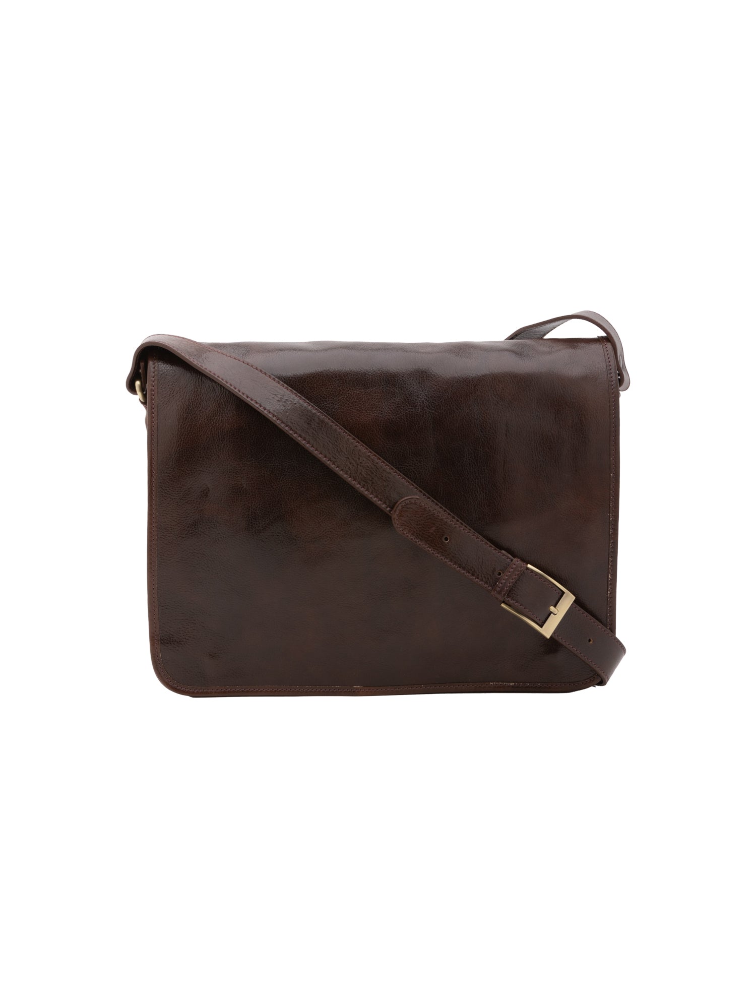 Crossbody bag I Fratelli Men Genuine leather -Marrone Testa di moro