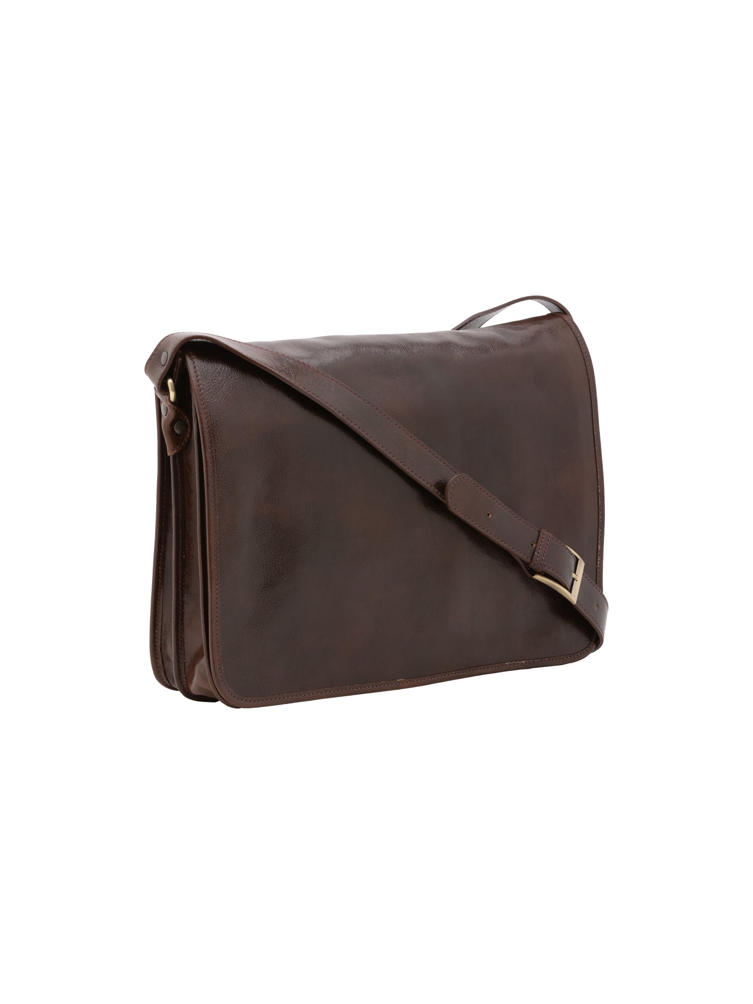 Crossbody bag I Fratelli Men Genuine leather -Marrone Testa di moro