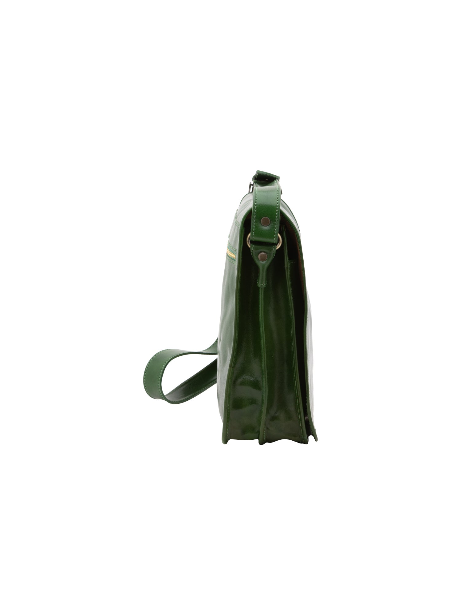 Crossbody bag I Fratelli Men Genuine leather -Marrone Verde